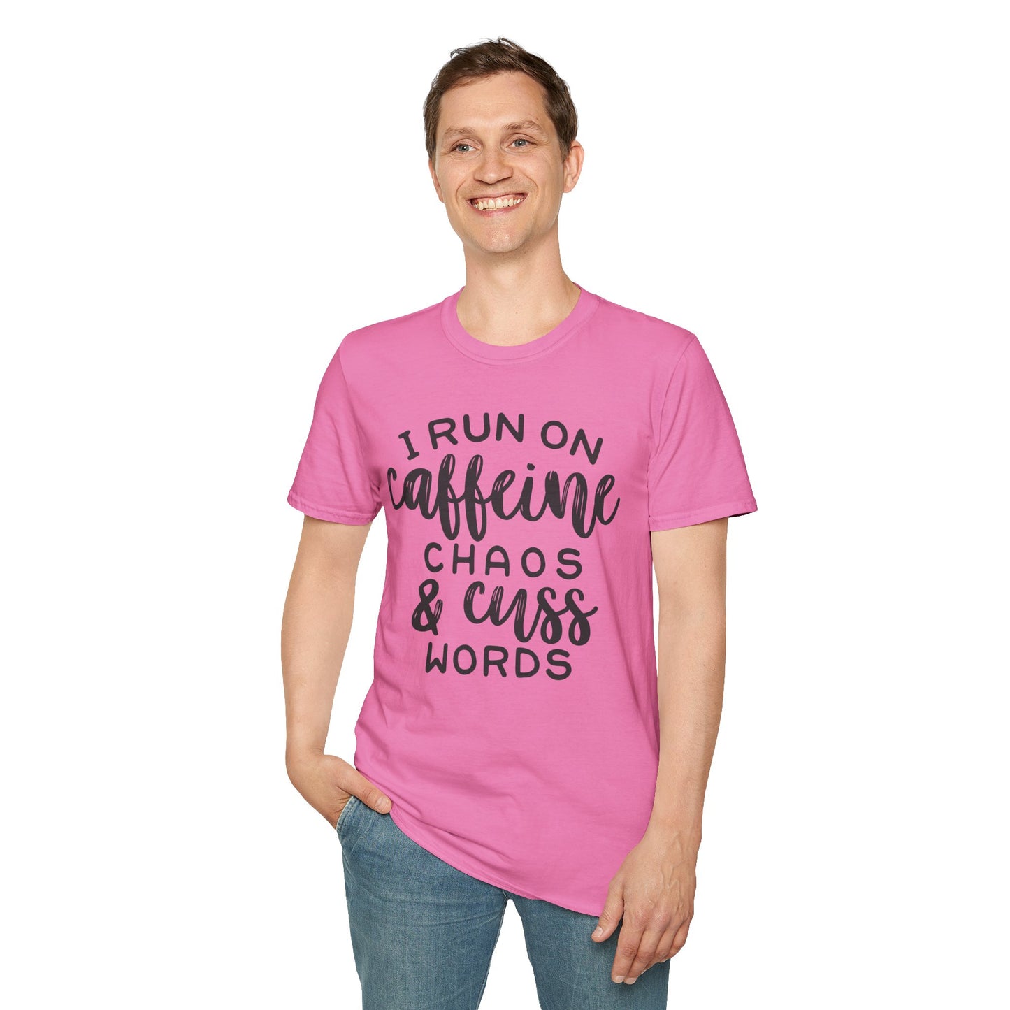 Caffeine Chaos Unisex T-Shirt – Funny Coffee Lover Tee