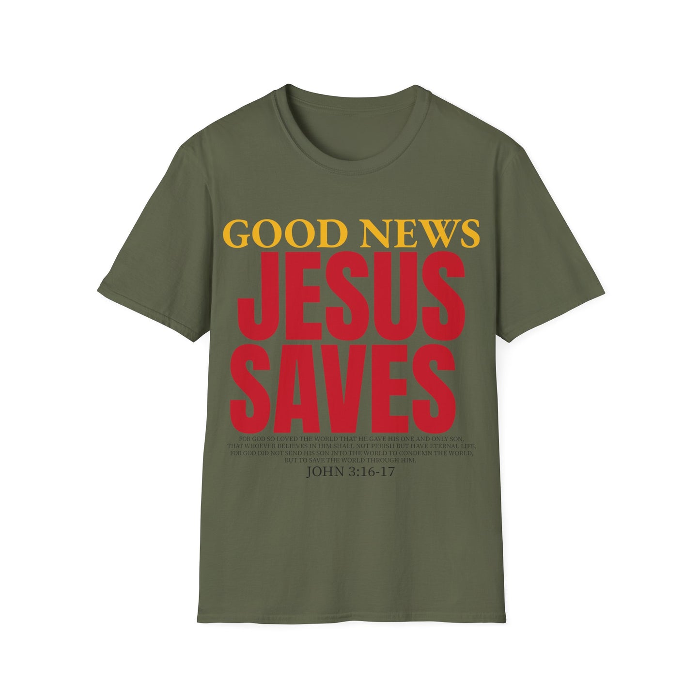 Inspirational "Jesus Saves" T-Shirt
