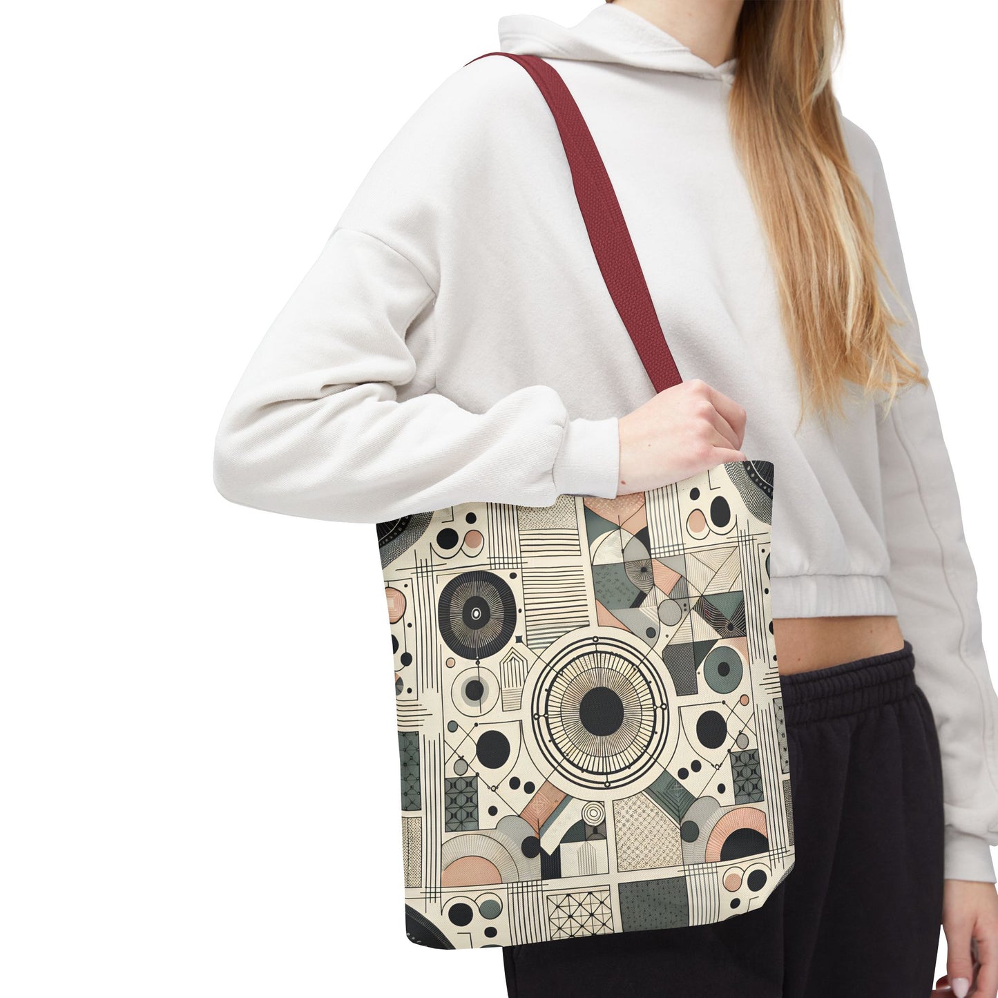 Geometric Pattern Tote Bag – Modern Art Style | Eco-Friendly Shopping Tote, Everyday Carry, Stylish Gift for Her