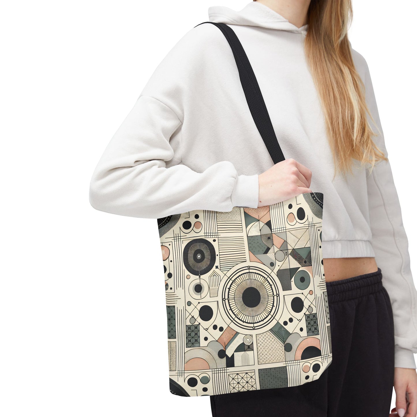 Geometric Pattern Tote Bag – Modern Art Style | Eco-Friendly Shopping Tote, Everyday Carry, Stylish Gift for Her