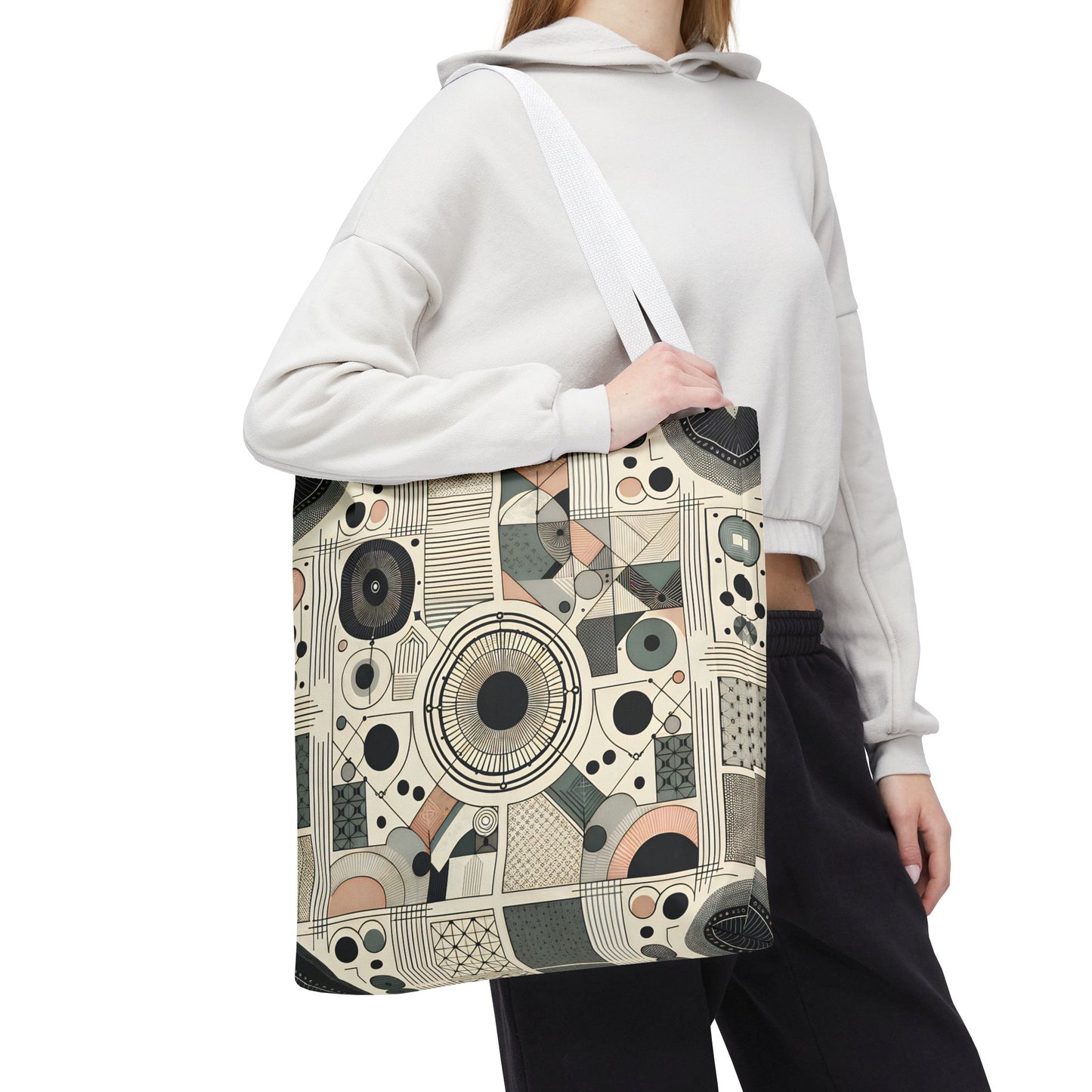 Geometric Pattern Tote Bag – Modern Art Style | Eco-Friendly Shopping Tote, Everyday Carry, Stylish Gift for Her