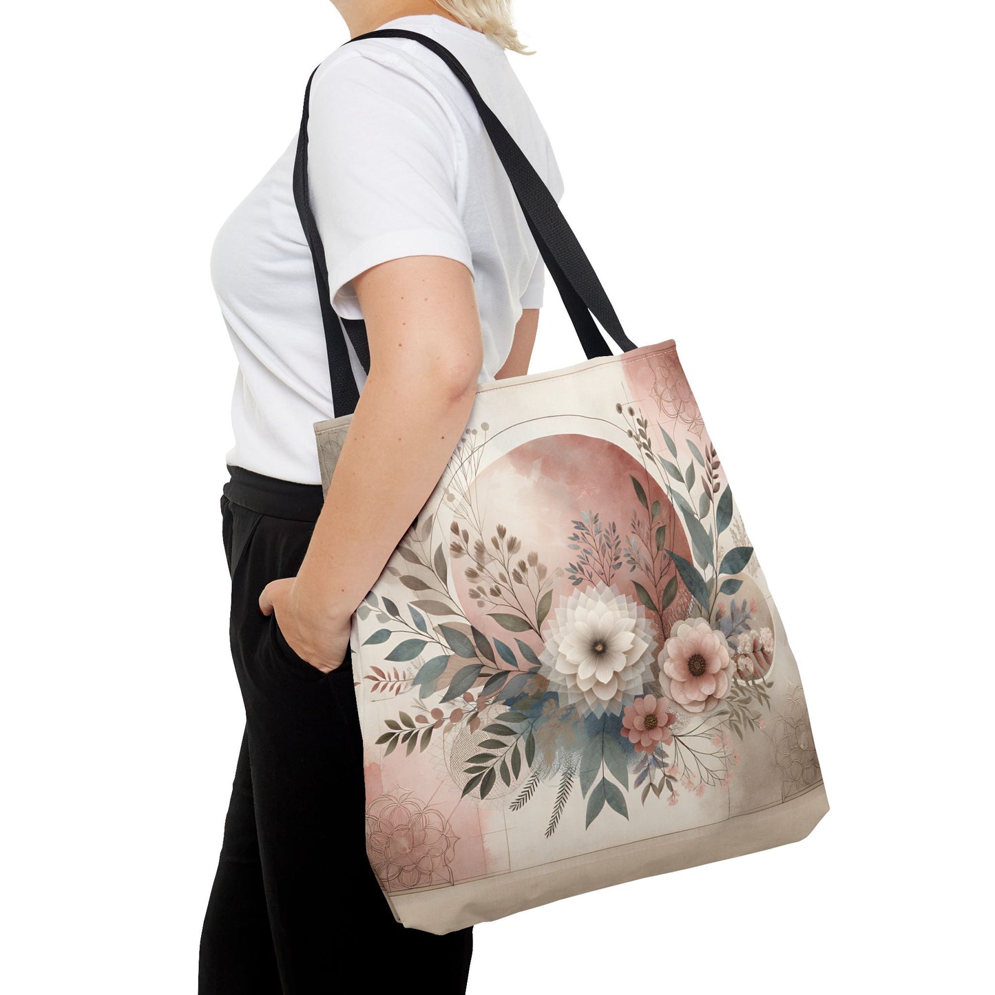 Floral Tote Bag – Elegant Eco-Friendly Accessory for Shopping, Weddings, and Gifting