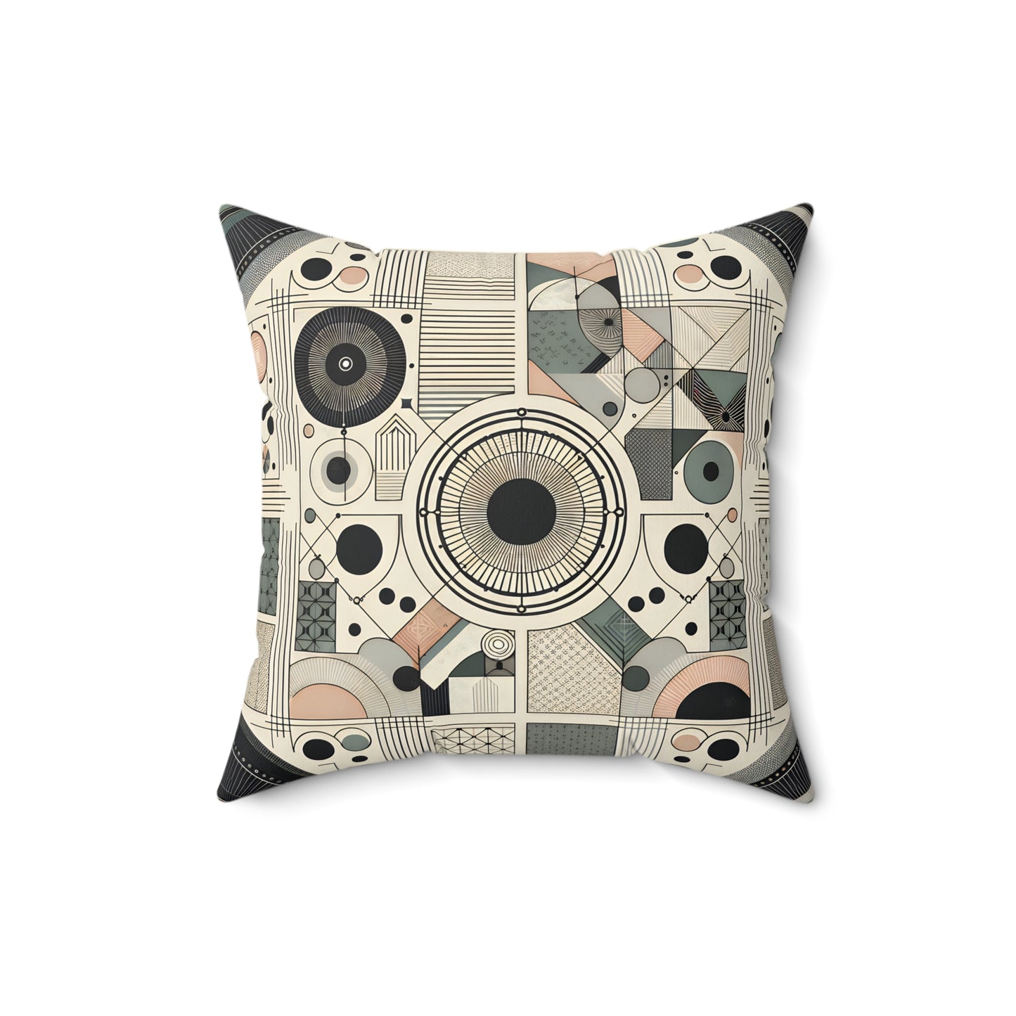 Abstract Geometric Decorative Pillow – Modern Accent for Stylish Spaces
