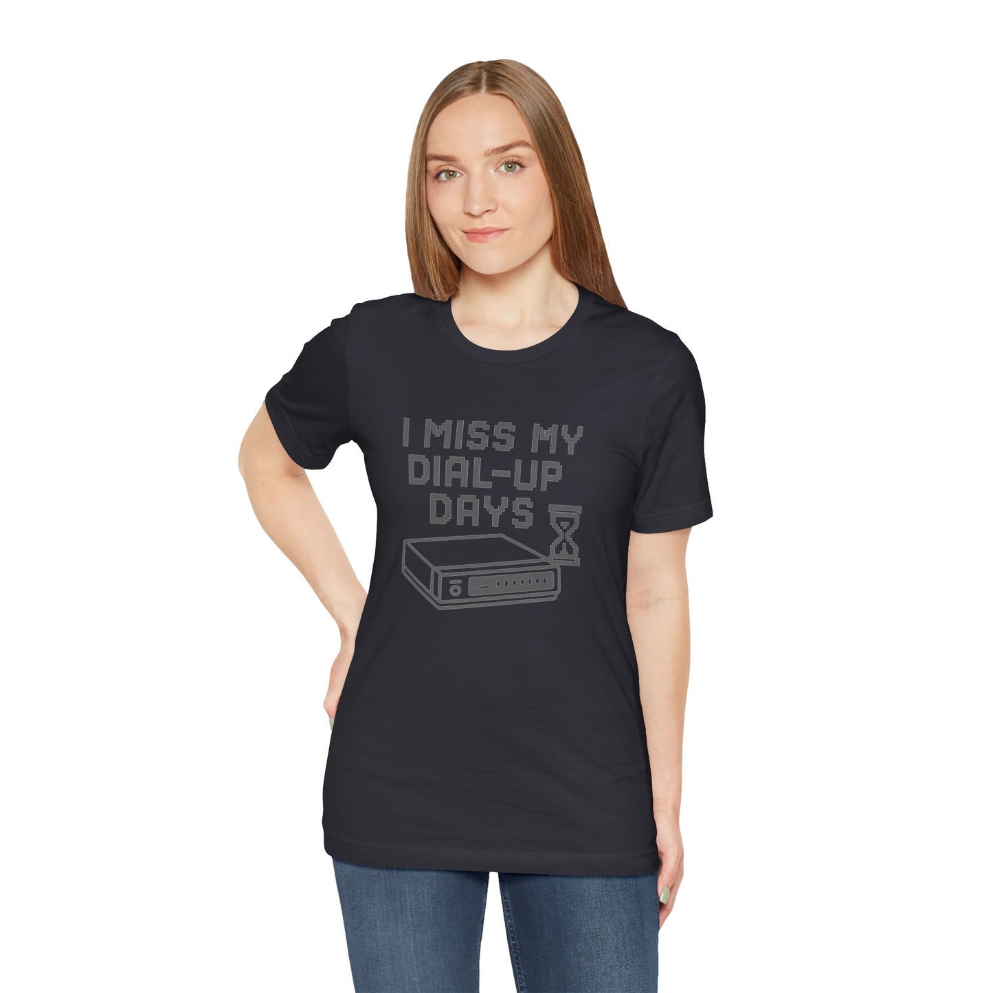 Nostalgic Dial-Up Days Tee – Retro Tech Shirt for 90s Kids, IT Pros & Internet Pioneers
