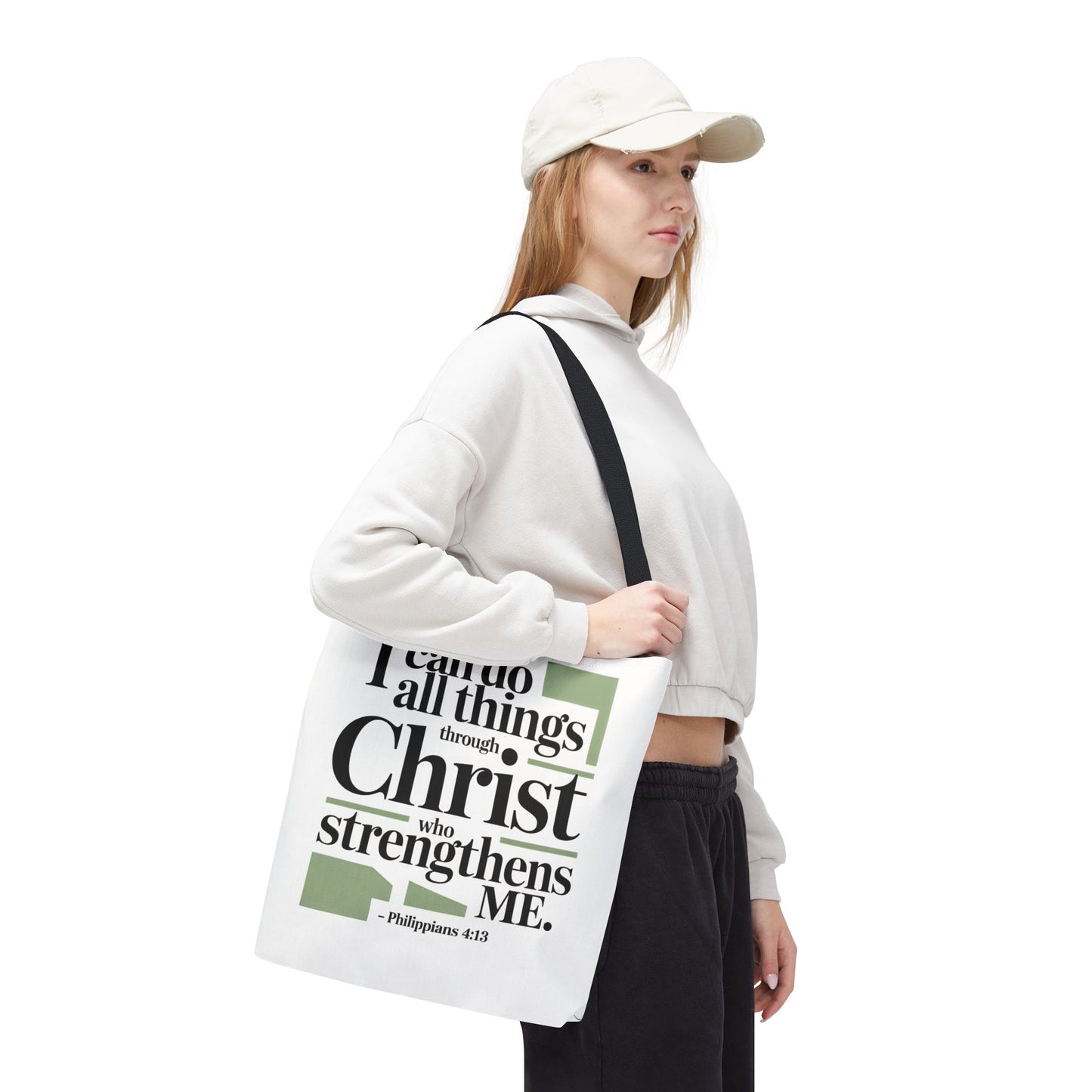 Inspirational Bible Verse Tote Bag – Faith-Based Everyday Carry, Christian Gift for Women, Church & Life