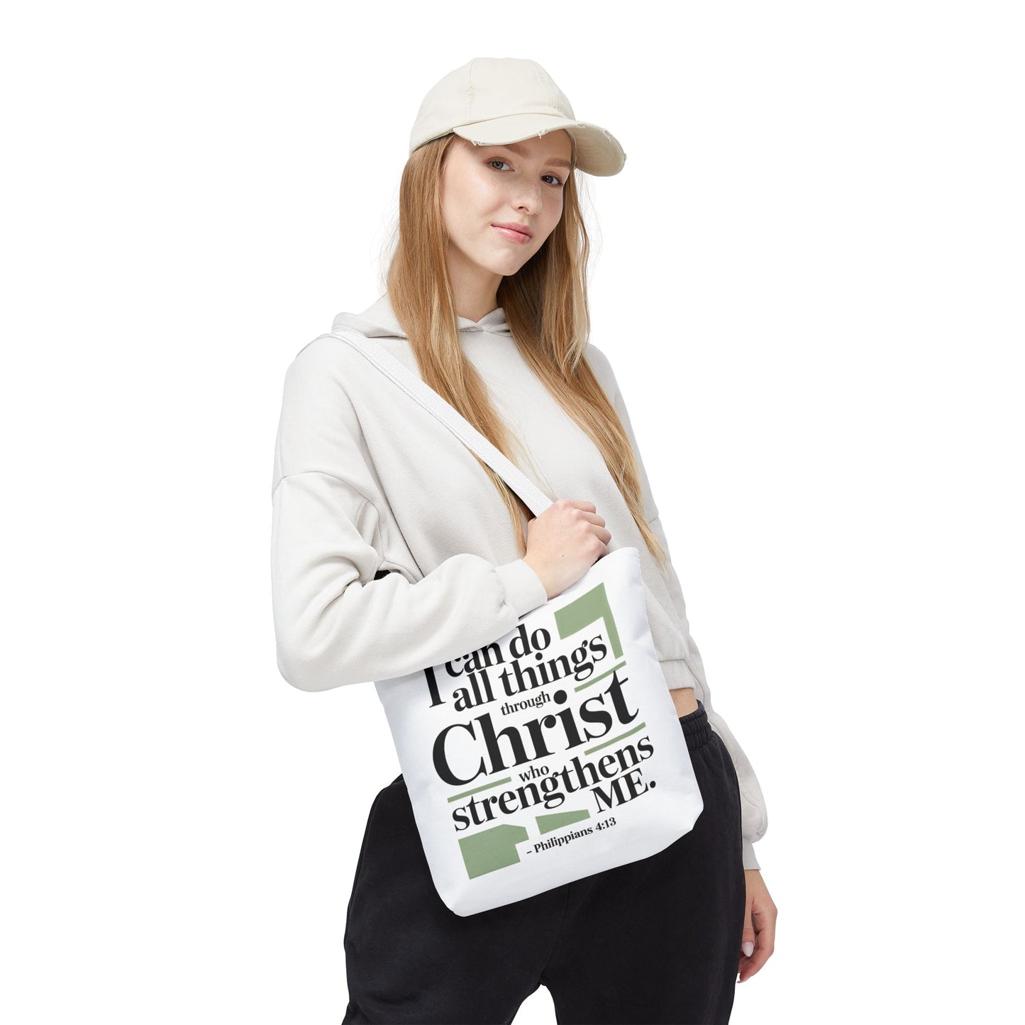 Inspirational Bible Verse Tote Bag – Faith-Based Everyday Carry, Christian Gift for Women, Church & Life