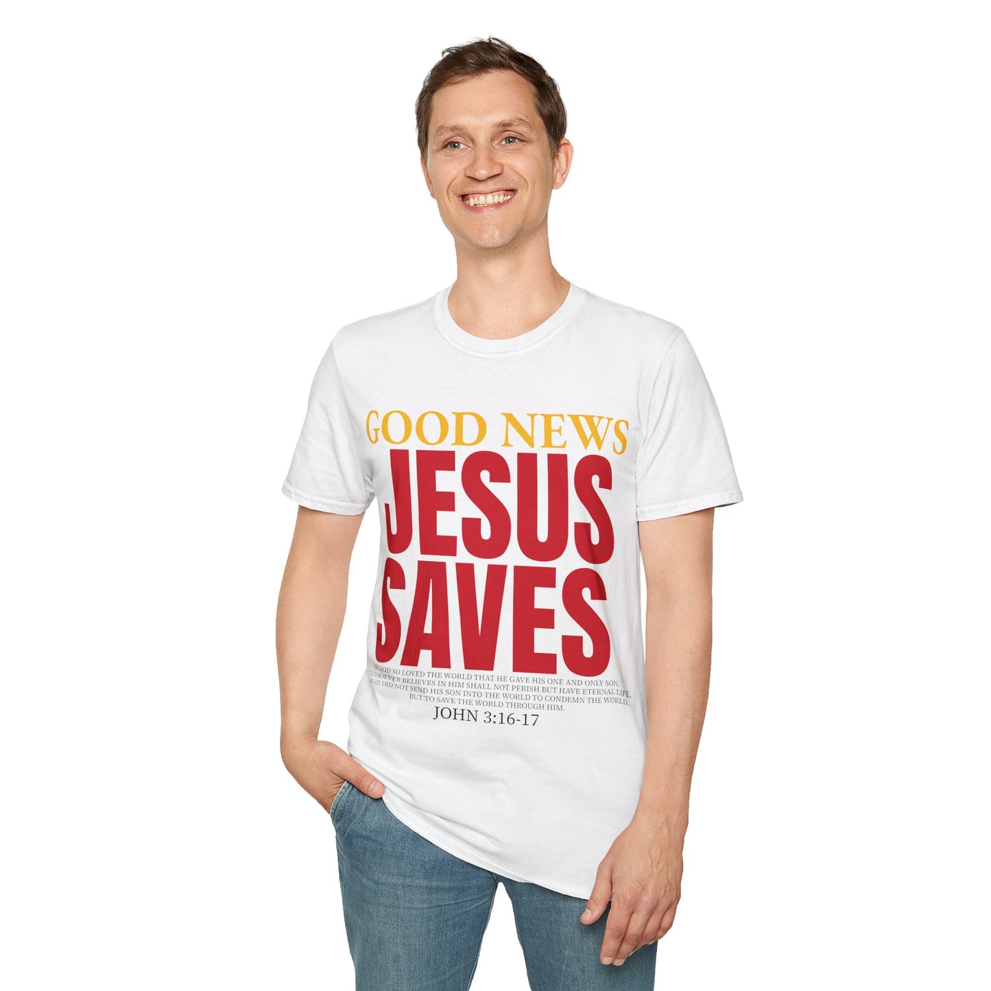 Inspirational "Jesus Saves" T-Shirt