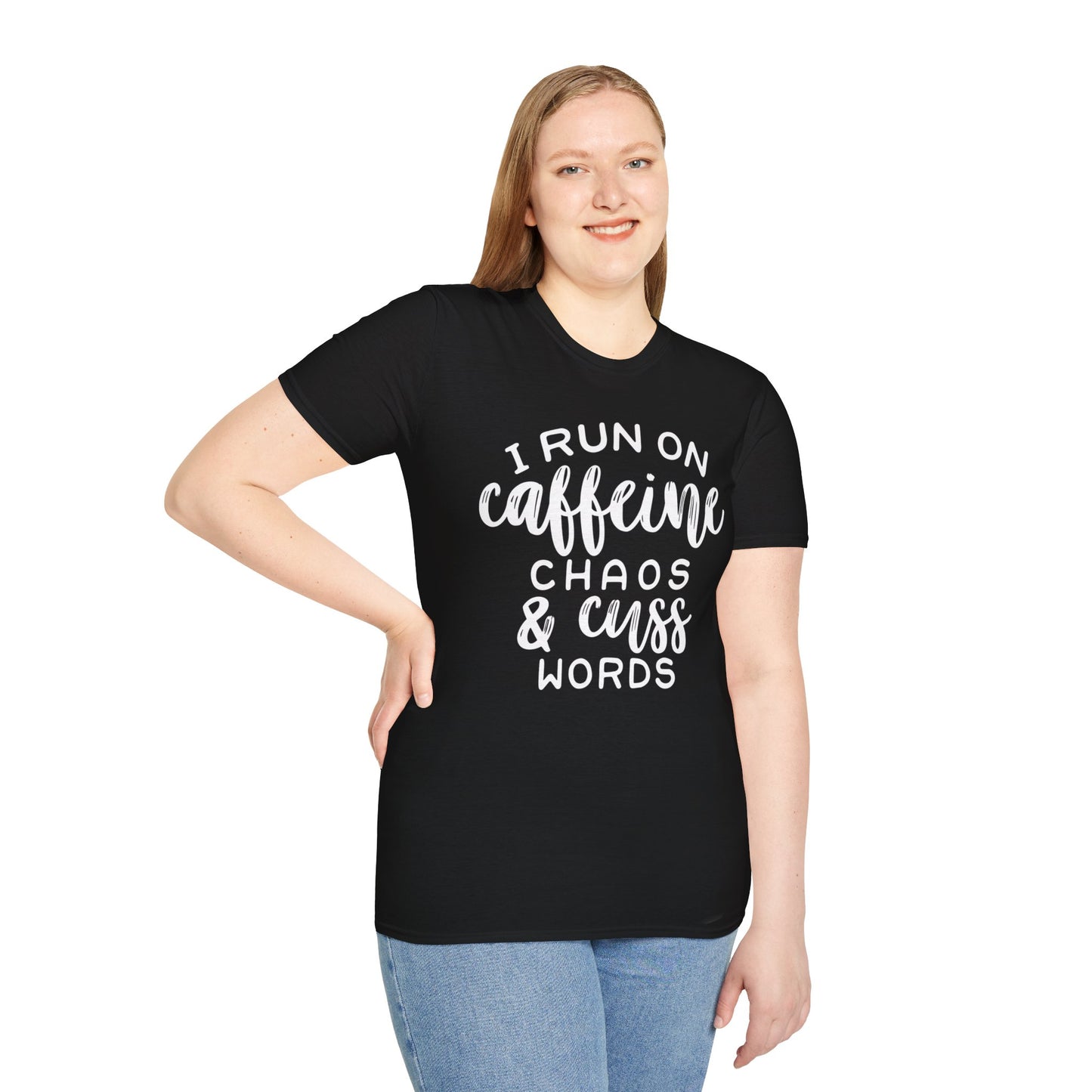 Caffeine Chaos Unisex T-Shirt – Funny Coffee Lover Tee