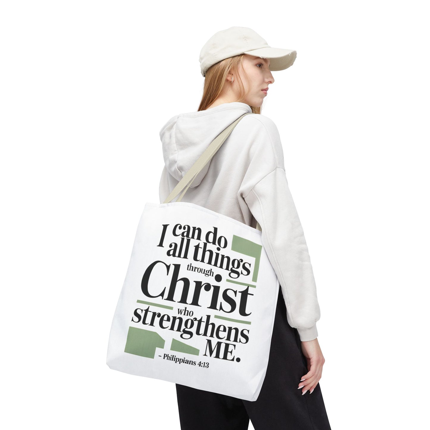 Inspirational Bible Verse Tote Bag – Faith-Based Everyday Carry, Christian Gift for Women, Church & Life