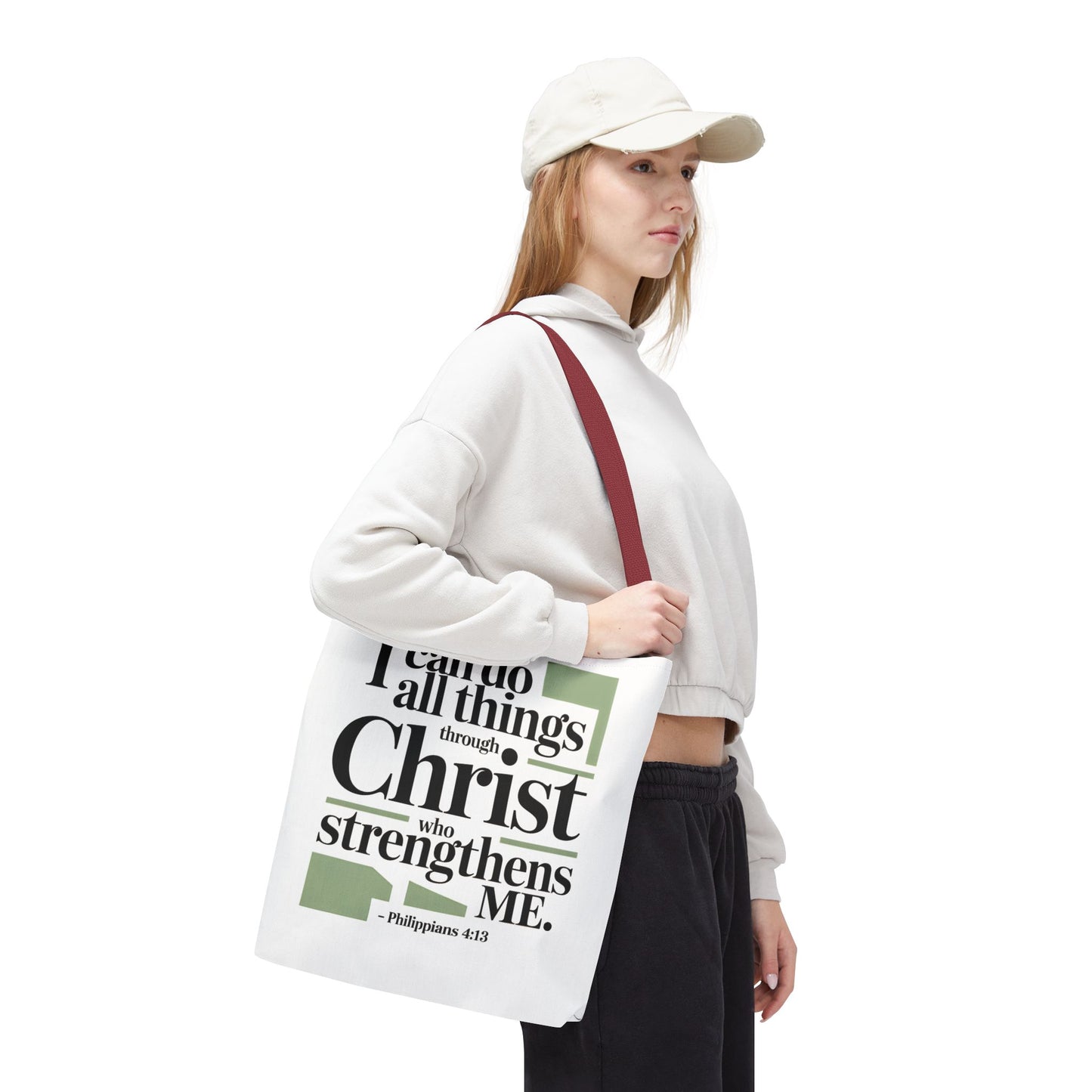 Inspirational Bible Verse Tote Bag – Faith-Based Everyday Carry, Christian Gift for Women, Church & Life