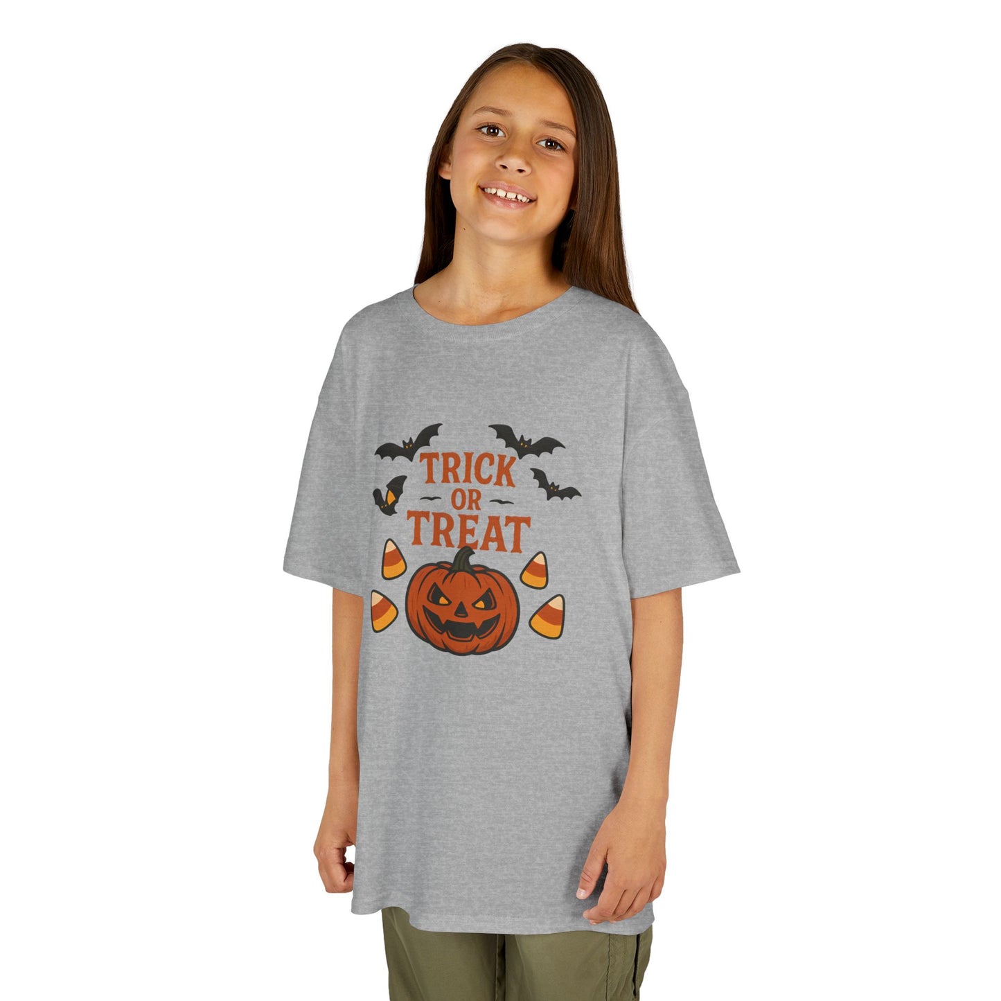Kids Halloween Tee – Trick or Treat Pumpkin Shirt
