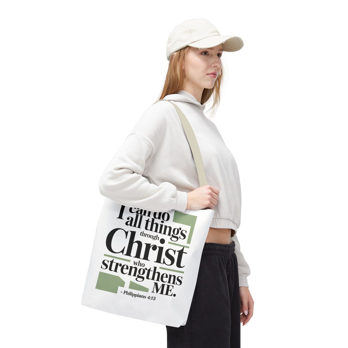 Inspirational Bible Verse Tote Bag – Faith-Based Everyday Carry, Christian Gift for Women, Church & Life