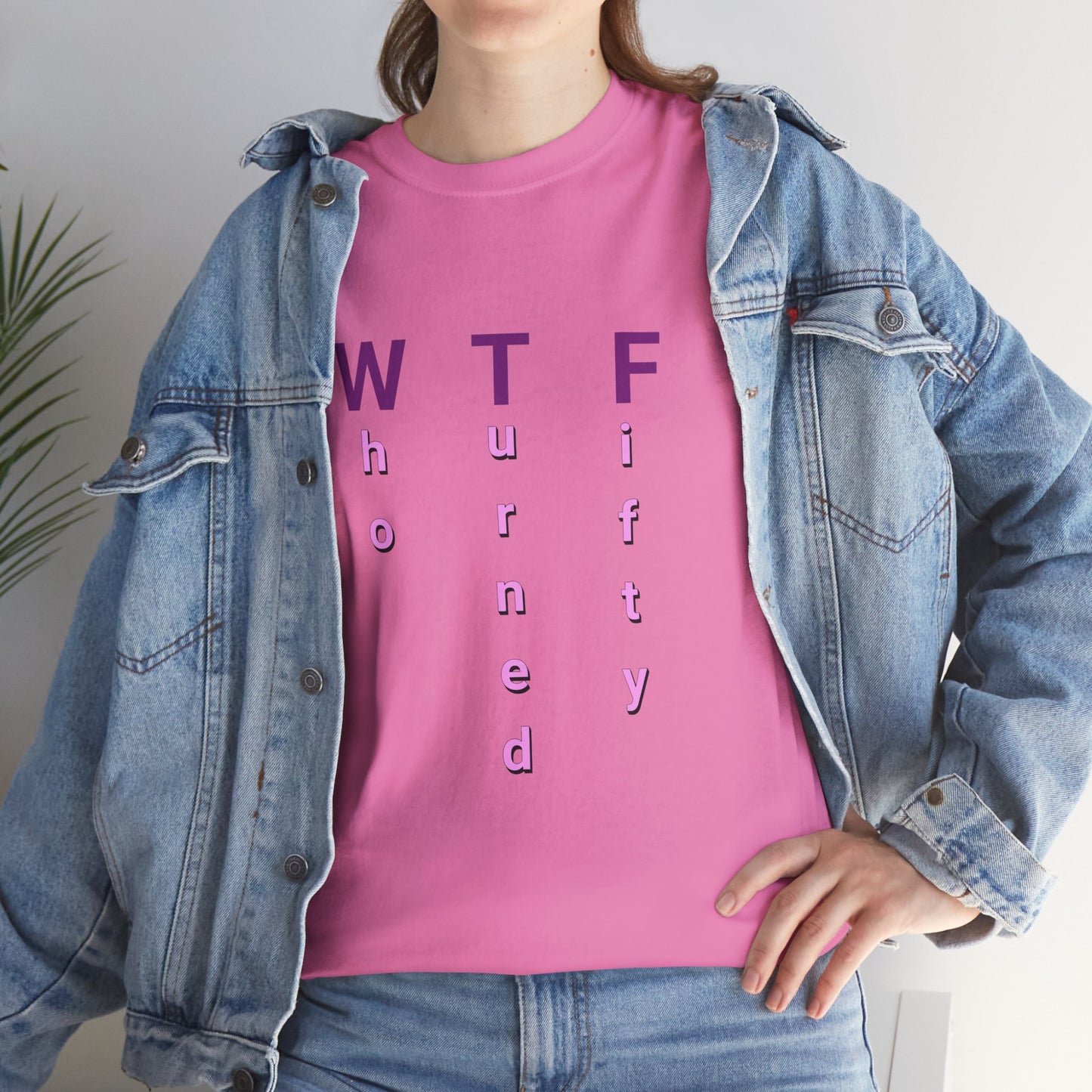 WTF 50th Birthday Unisex Heavy Cotton Tee - Perfect for Celebrating Milestone Birthdays