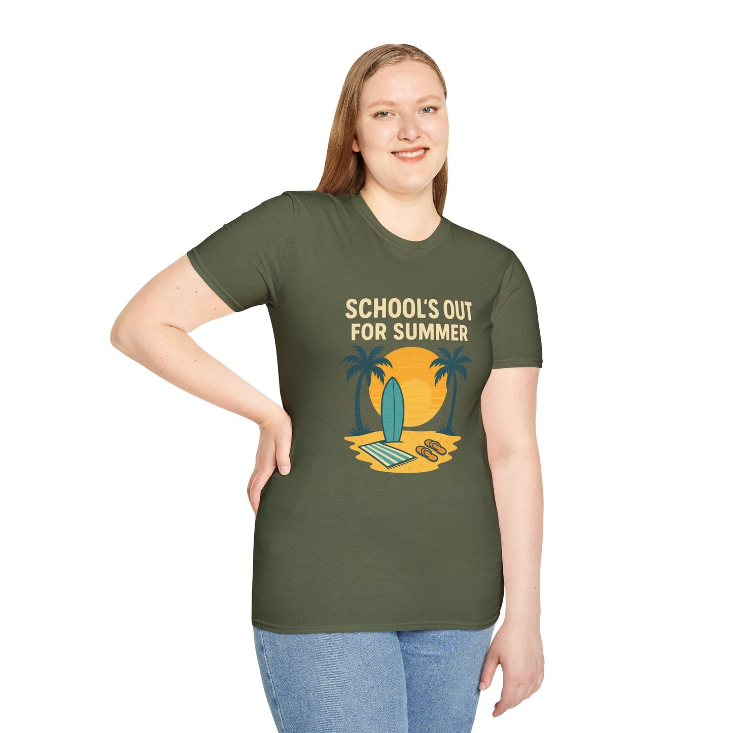 School’s Out for Summer T-Shirt – Laid-Back Style for Beach Days & Backyard Celebrations