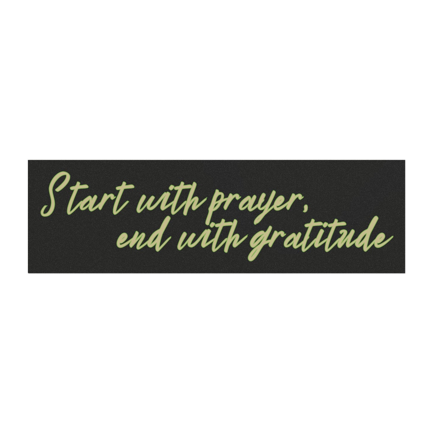 Christian Car Magnet – "Start with Prayer, End with Gratitude"