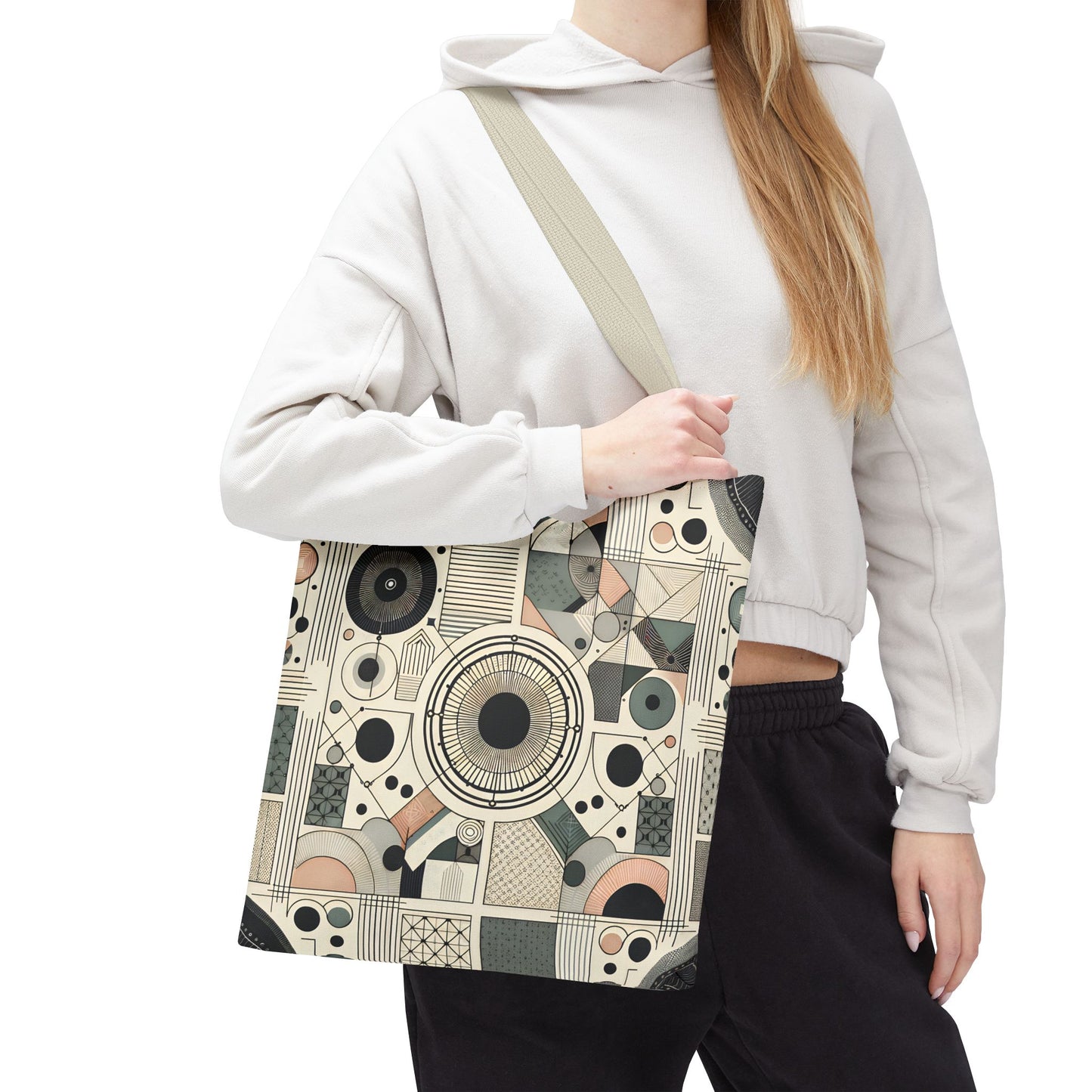 Geometric Pattern Tote Bag – Modern Art Style | Eco-Friendly Shopping Tote, Everyday Carry, Stylish Gift for Her