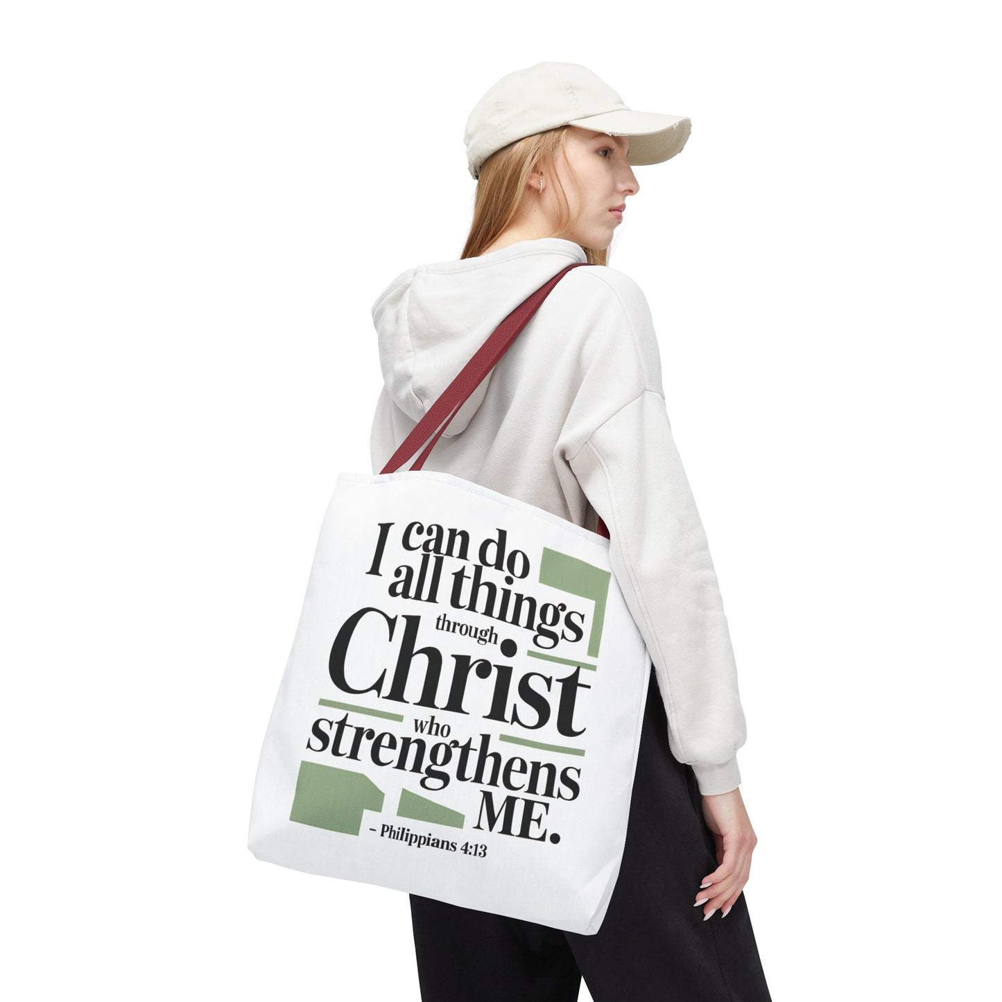 Inspirational Bible Verse Tote Bag – Faith-Based Everyday Carry, Christian Gift for Women, Church & Life