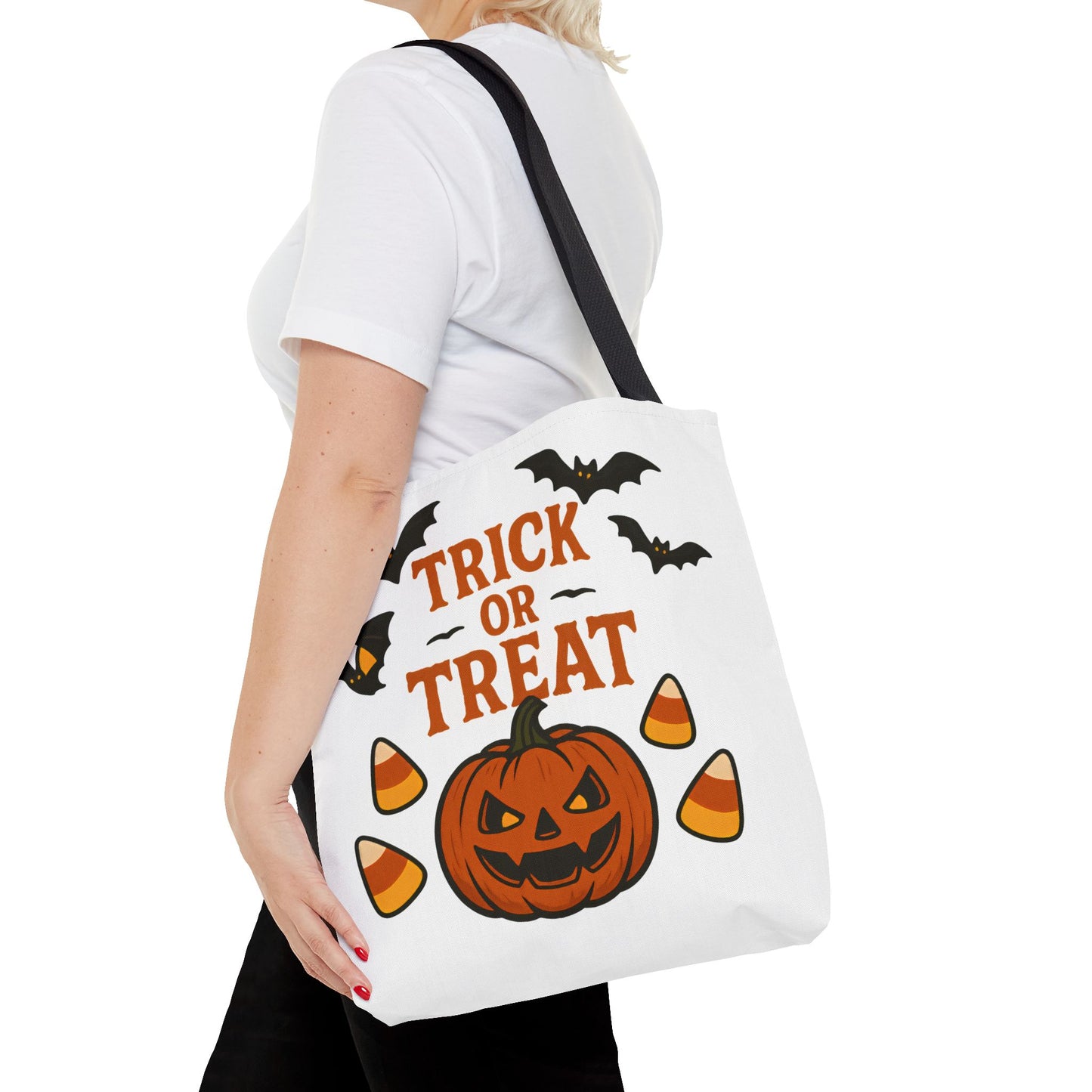 Halloween Trick or Treat Tote Bag – Spooky, Kid-Friendly Candy Carrier 🎃