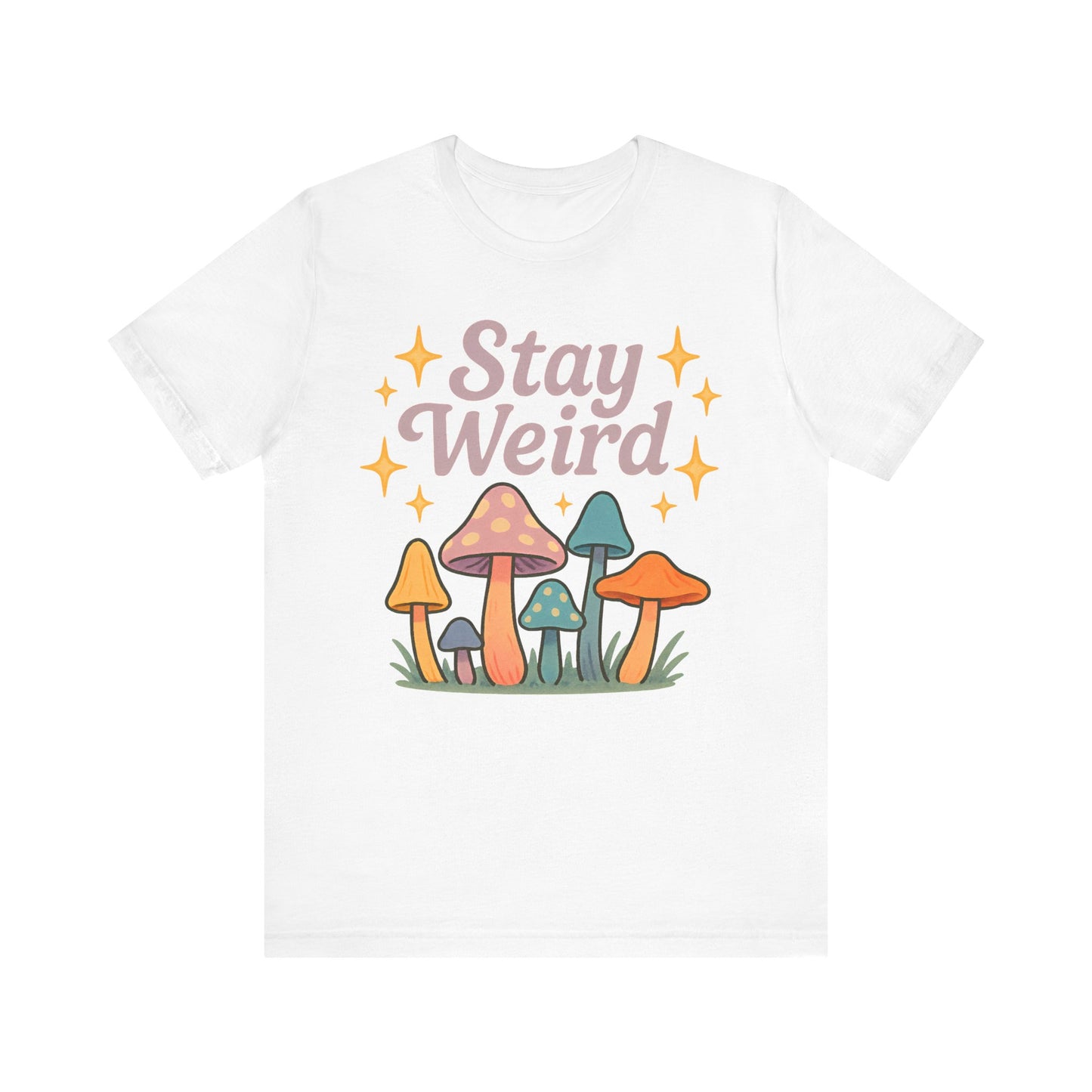 Stay Weird Unisex Jersey Tee – Funky Graphic Shirt for Bold Summer Vibes