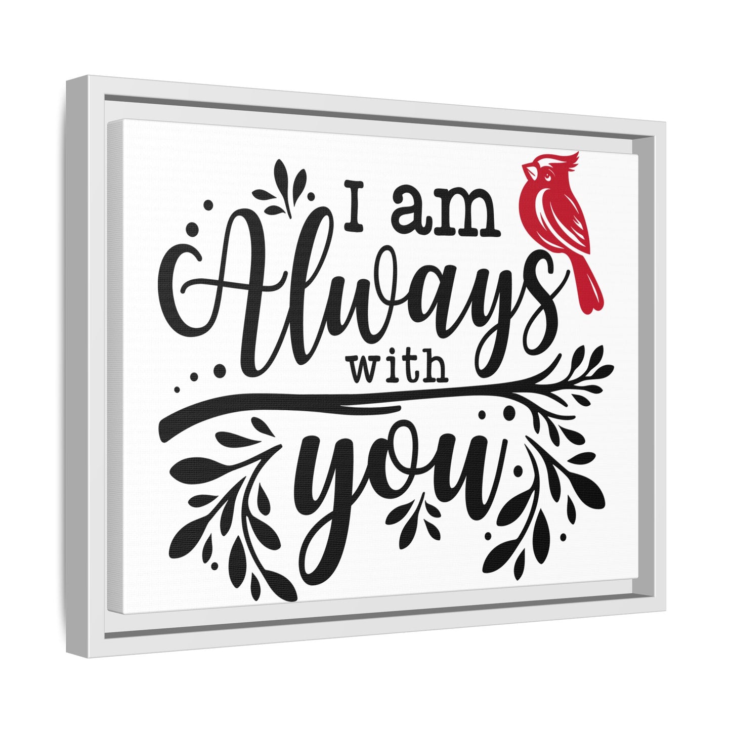 Always With You Cardinal – Matte Canvas Wall Art