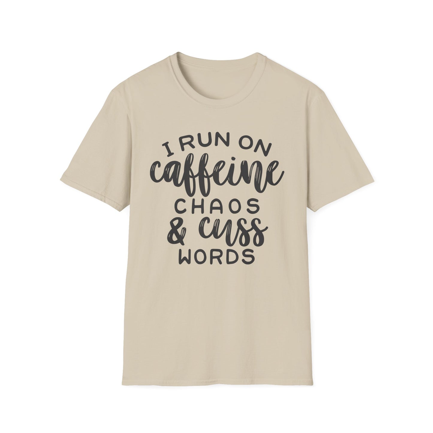 Caffeine Chaos Unisex T-Shirt – Funny Coffee Lover Tee