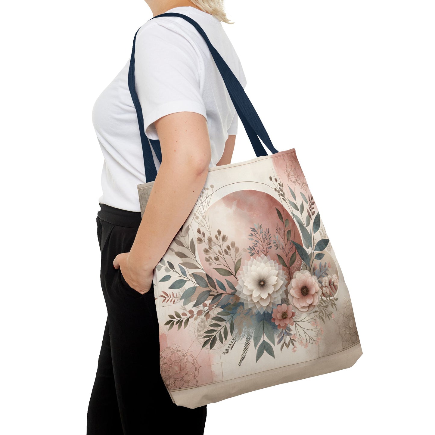 Floral Tote Bag – Elegant Eco-Friendly Accessory for Shopping, Weddings, and Gifting