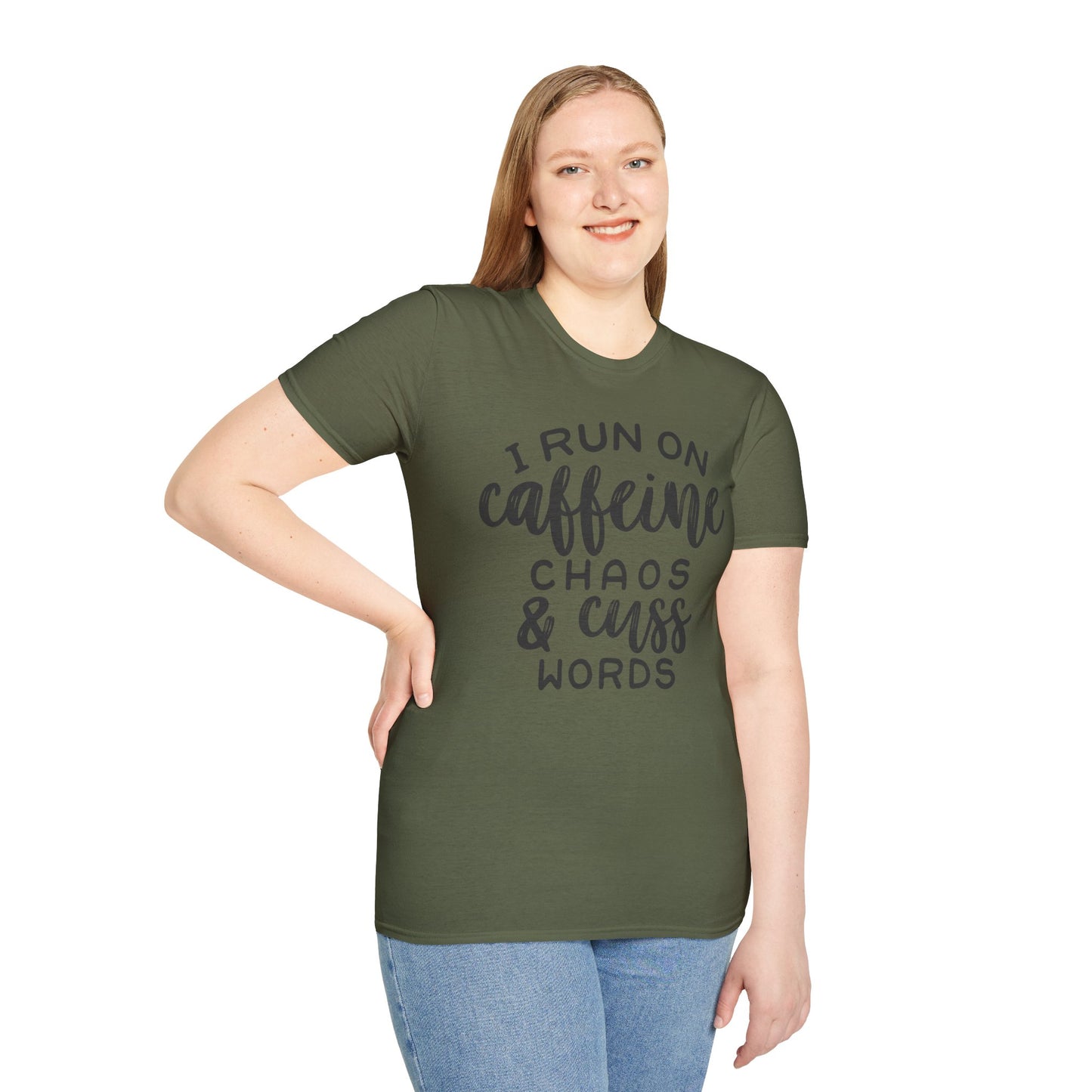 Caffeine Chaos Unisex T-Shirt – Funny Coffee Lover Tee