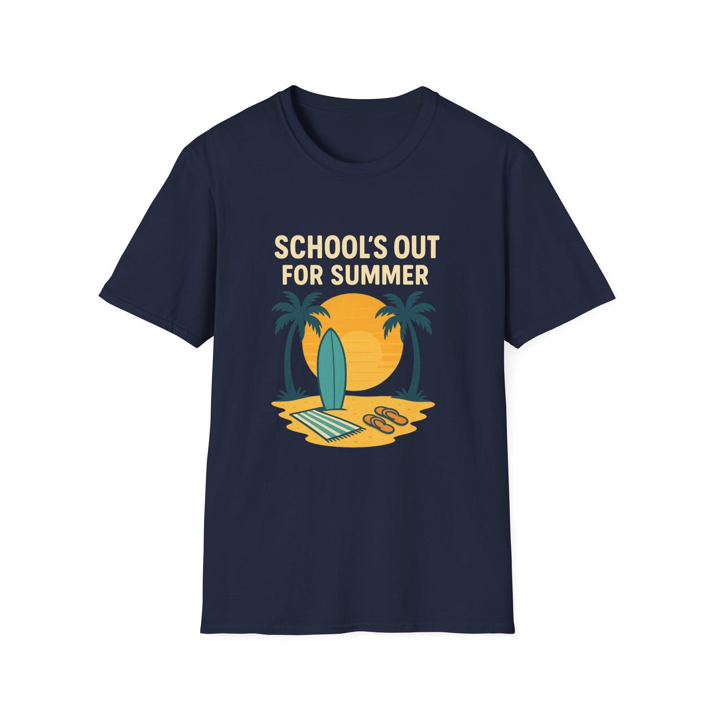 School’s Out for Summer T-Shirt – Laid-Back Style for Beach Days & Backyard Celebrations