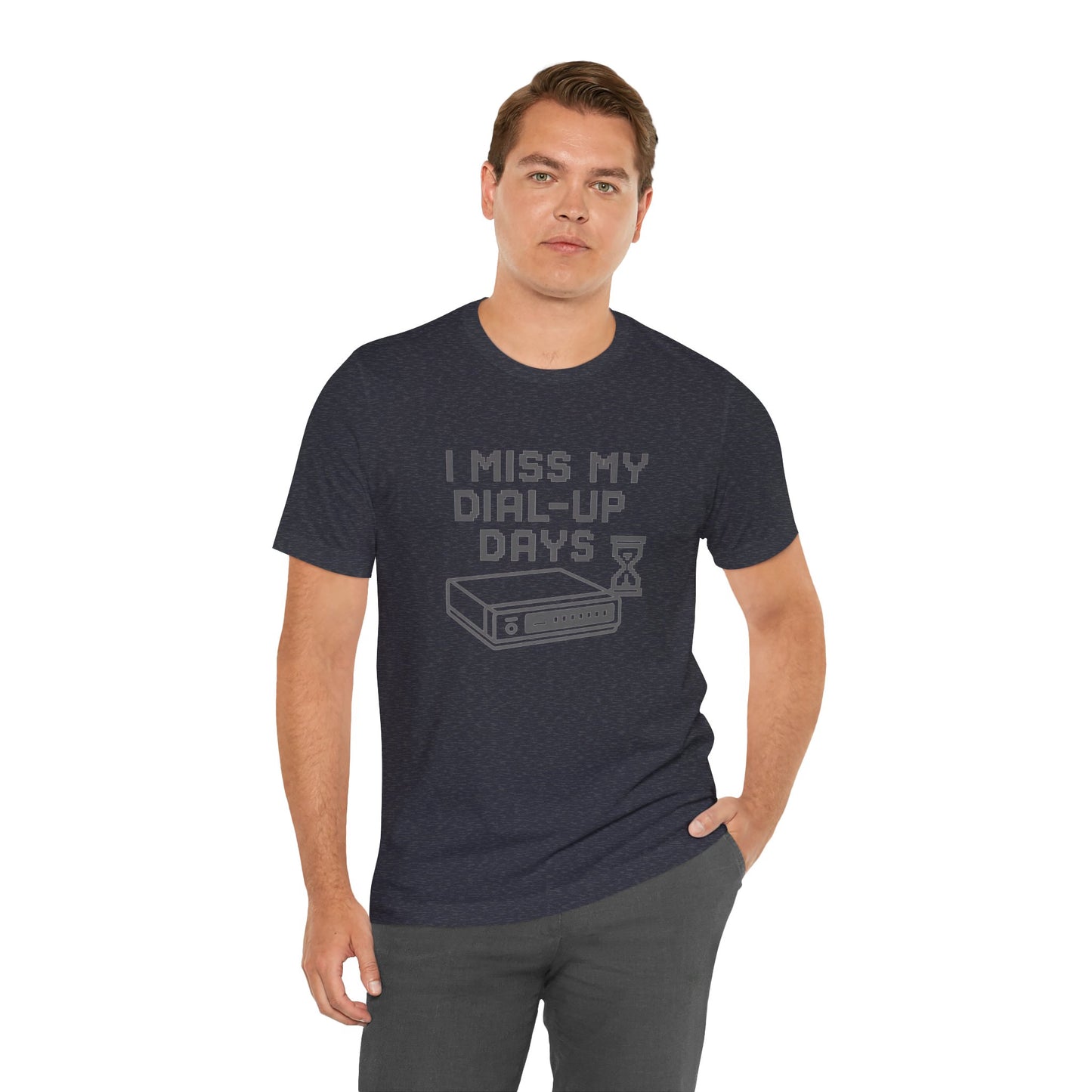 Nostalgic Dial-Up Days Tee – Retro Tech Shirt for 90s Kids, IT Pros & Internet Pioneers