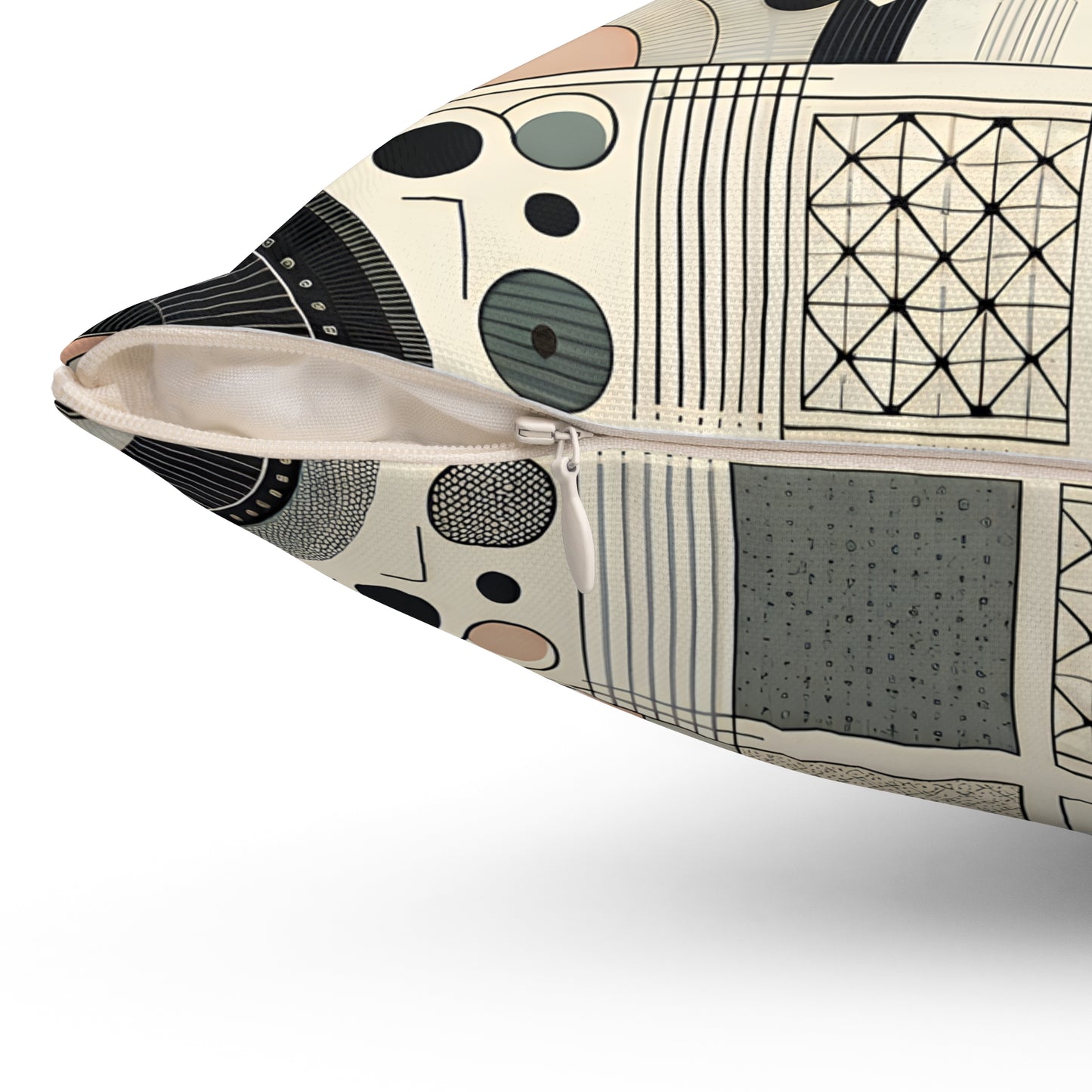 Abstract Geometric Decorative Pillow – Modern Accent for Stylish Spaces