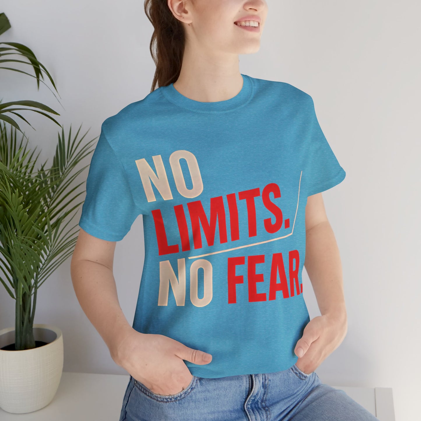 No Limits, No Fear – Empowering Unisex Tee
