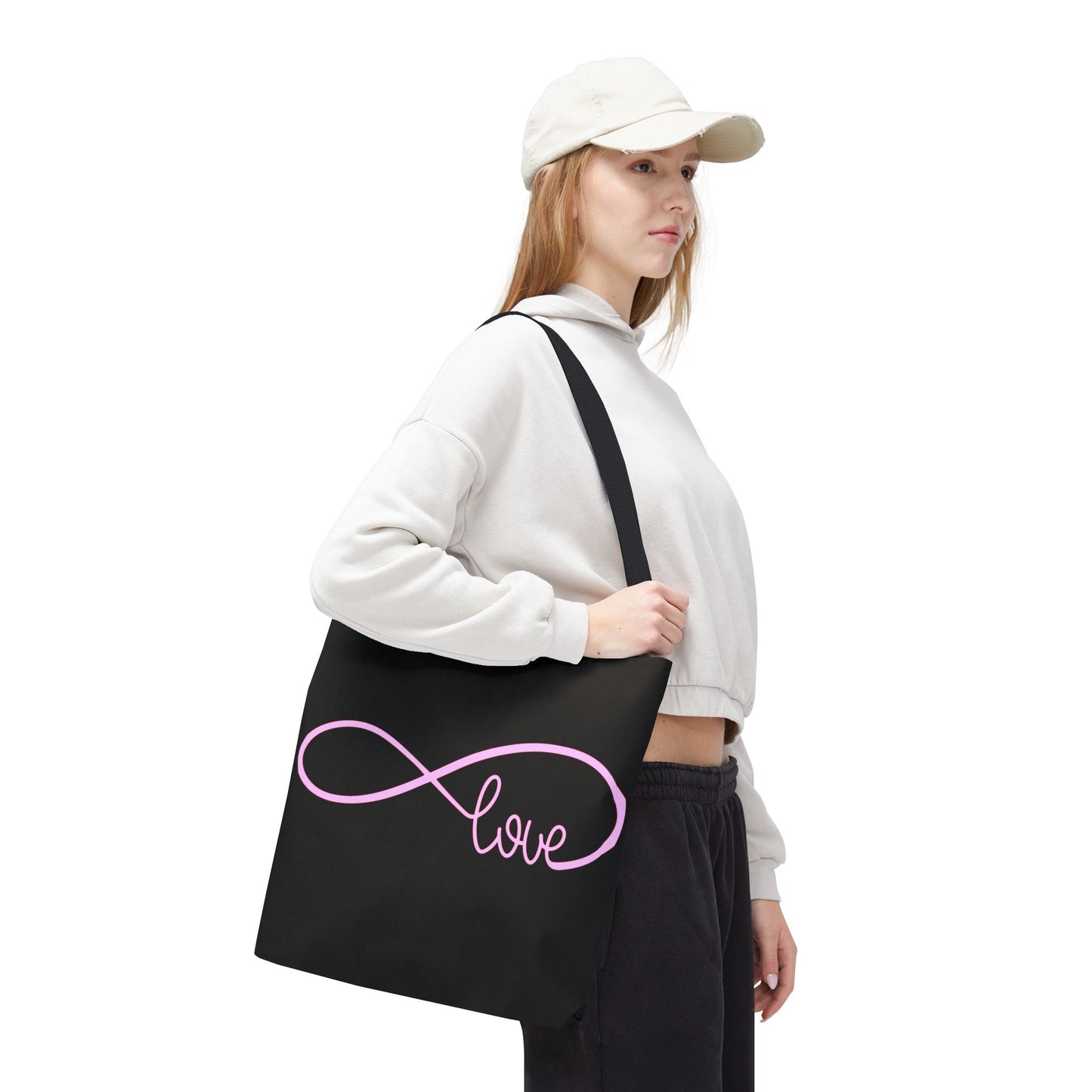 Love Infinity Symbol Tote Bag – Romantic Double-Sided Print, Everyday Carry