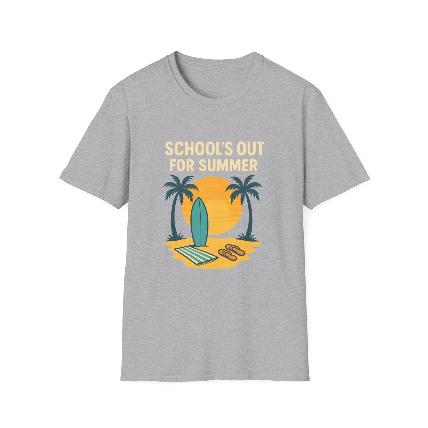 School’s Out for Summer T-Shirt – Laid-Back Style for Beach Days & Backyard Celebrations