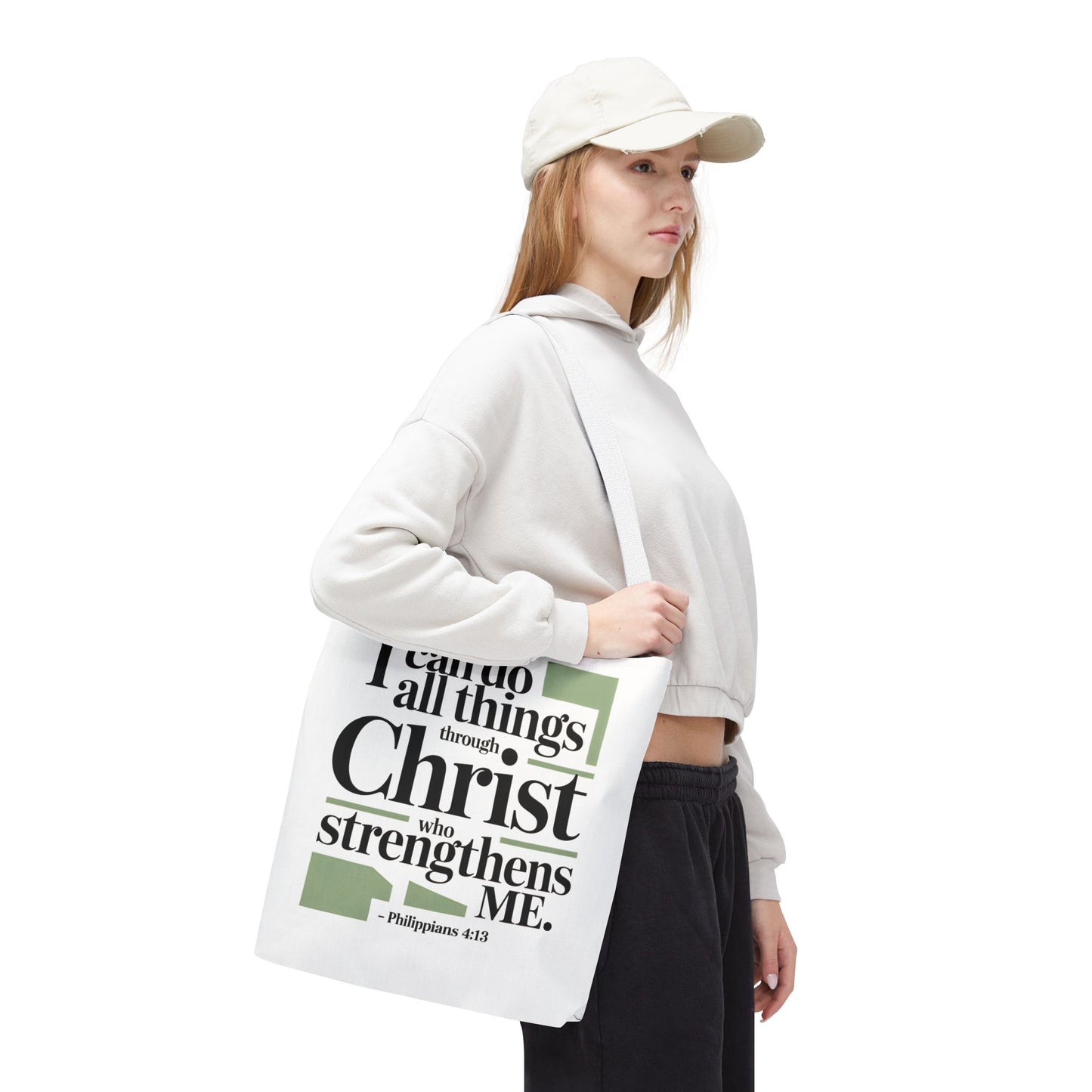 Inspirational Bible Verse Tote Bag – Faith-Based Everyday Carry, Christian Gift for Women, Church & Life