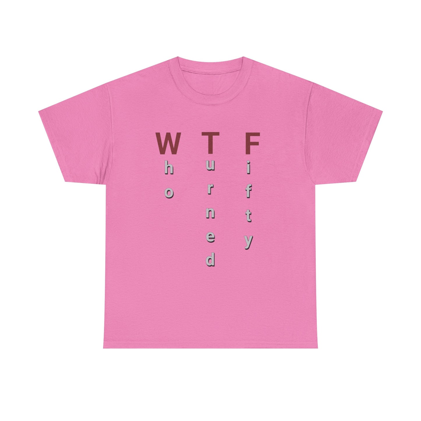 WTF 50th Birthday Unisex Heavy Cotton Tee - Perfect for Celebrating Milestone Birthdays