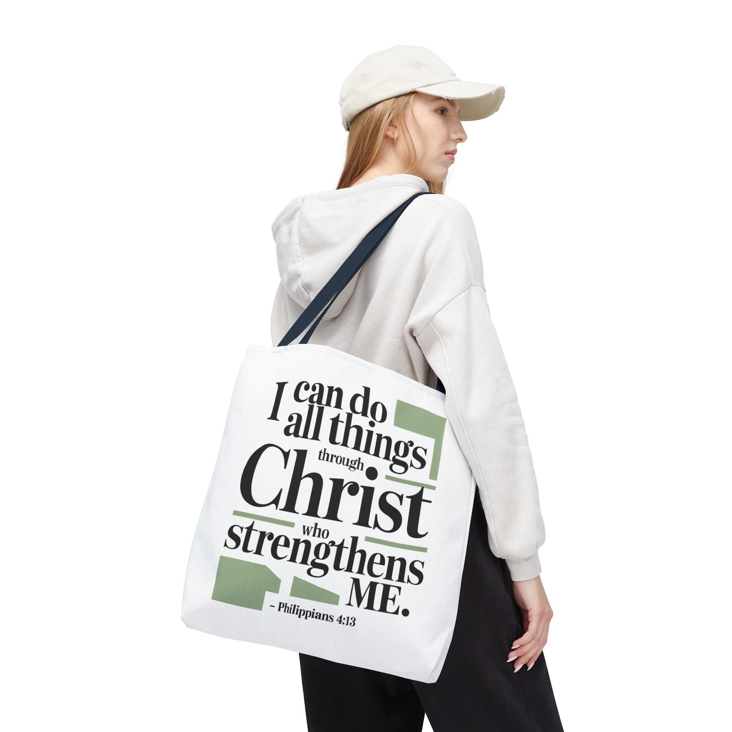 Inspirational Bible Verse Tote Bag – Faith-Based Everyday Carry, Christian Gift for Women, Church & Life