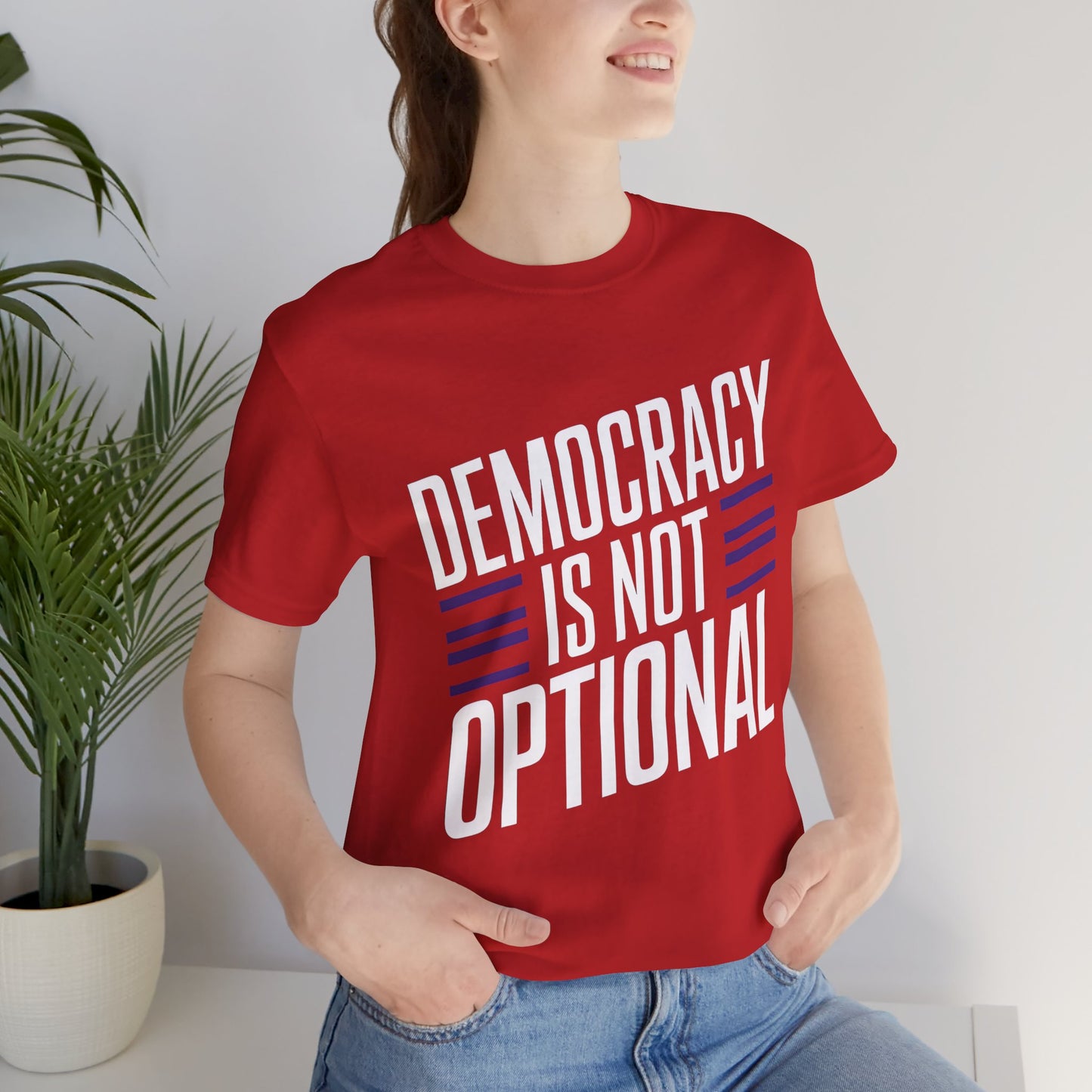 Democracy Is Not Optional – Unisex Political Statement Tee 🗳️