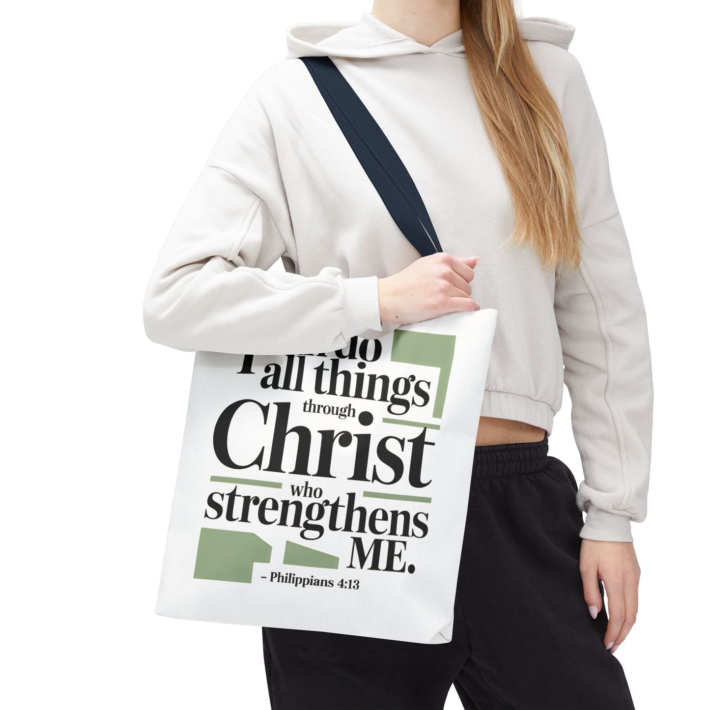 Inspirational Bible Verse Tote Bag – Faith-Based Everyday Carry, Christian Gift for Women, Church & Life