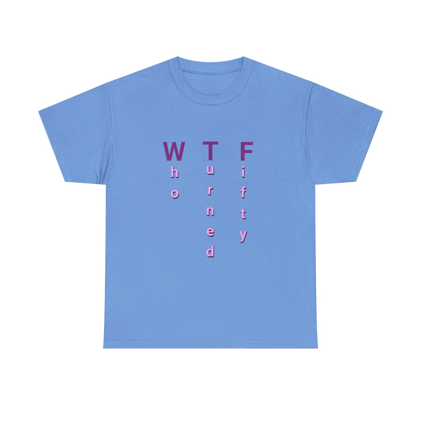 WTF 50th Birthday Unisex Heavy Cotton Tee - Perfect for Celebrating Milestone Birthdays