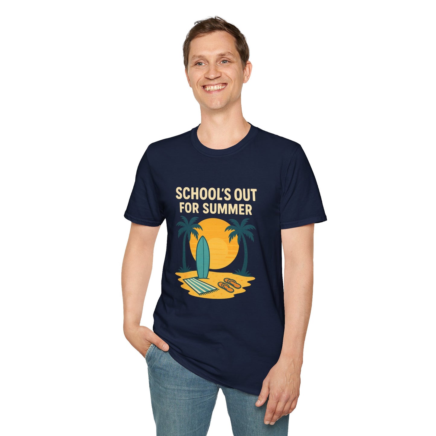 School’s Out for Summer T-Shirt – Laid-Back Style for Beach Days & Backyard Celebrations