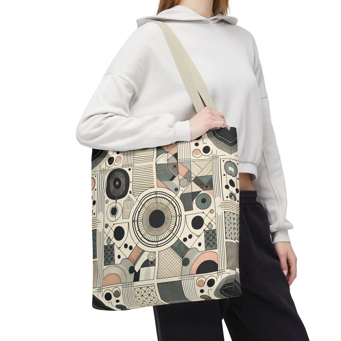 Geometric Pattern Tote Bag – Modern Art Style | Eco-Friendly Shopping Tote, Everyday Carry, Stylish Gift for Her