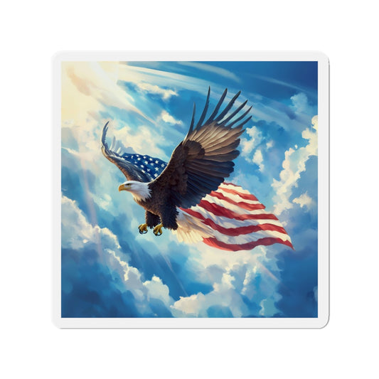Eagle Soaring Die-Cut Magnet