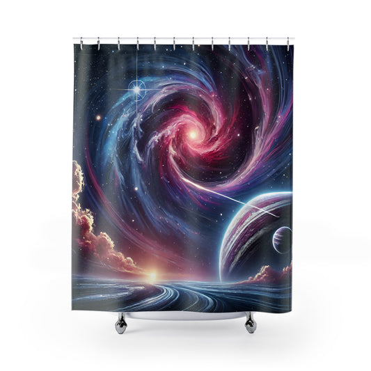 Cosmic Space Shower Curtain