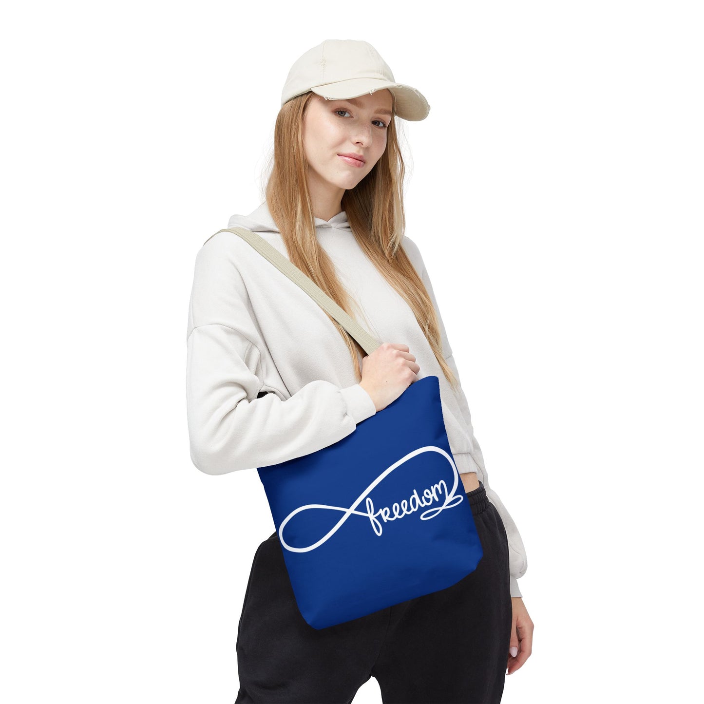 Freedom Infinity Symbol Tote Bag – Patriotic Everyday Carry, Double-Sided Print
