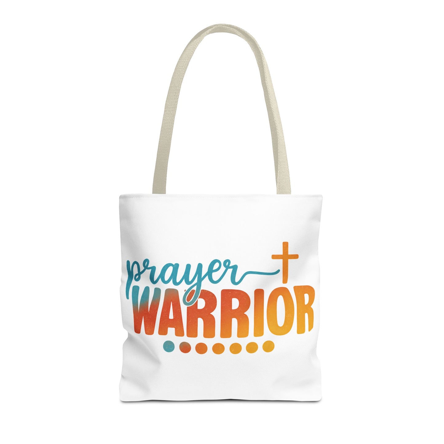 Prayer Warrior Faith Tote Bag – Double-Sided Christian Carryall | Inspirational Religious Gift