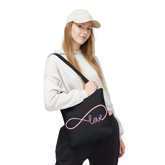 Love Infinity Symbol Tote Bag – Romantic Double-Sided Print, Everyday Carry