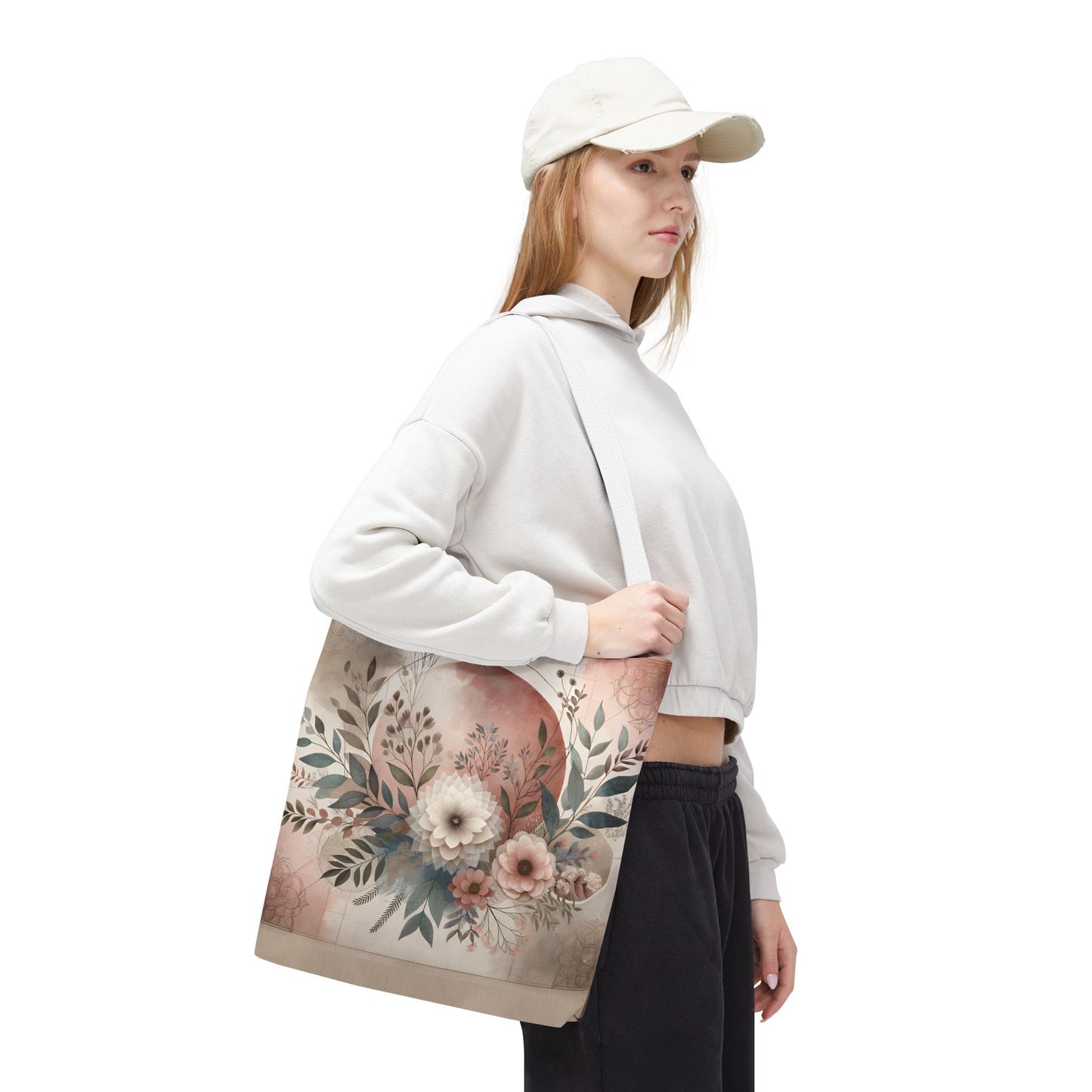 Floral Tote Bag – Elegant Eco-Friendly Accessory for Shopping, Weddings, and Gifting