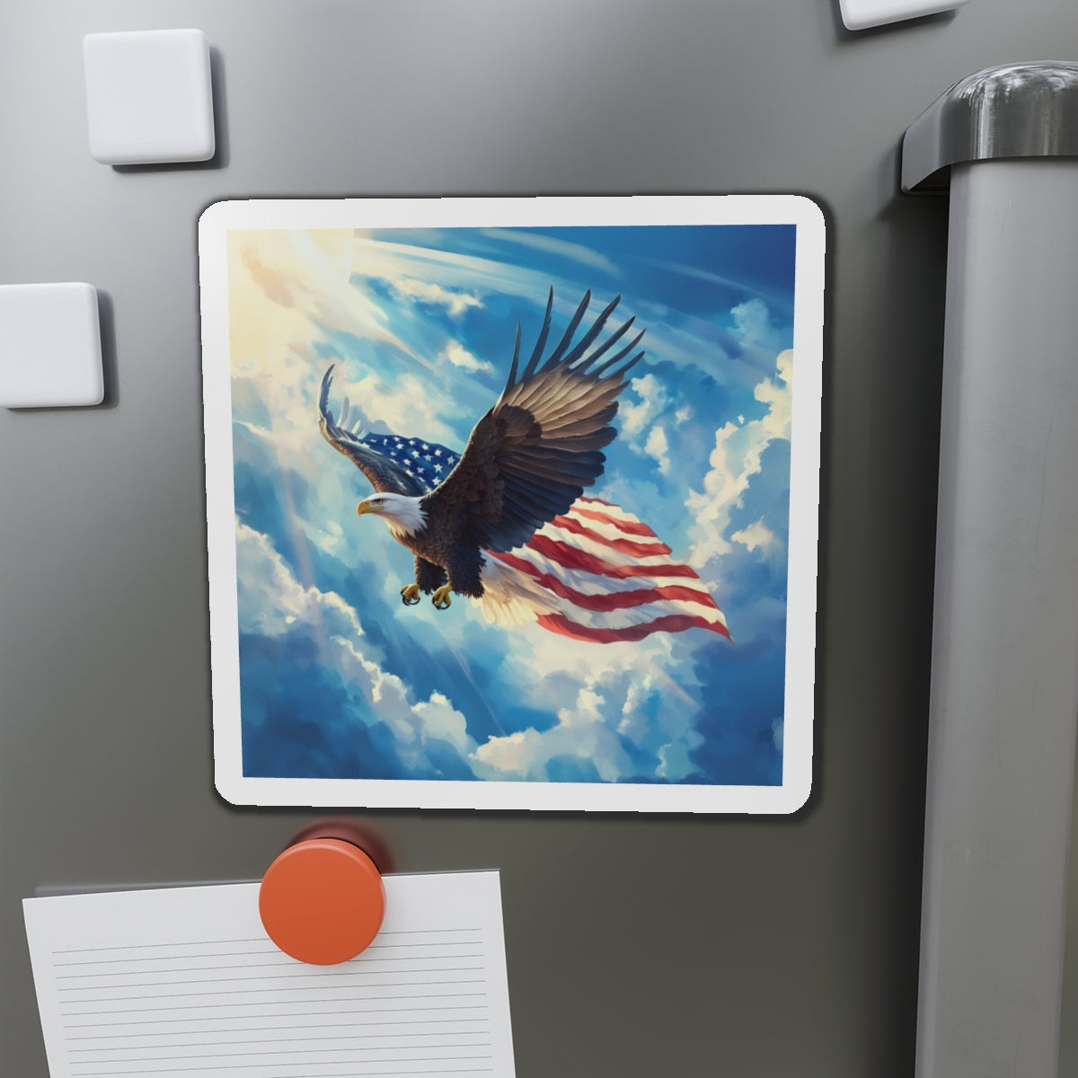 Eagle Soaring Die-Cut Magnet