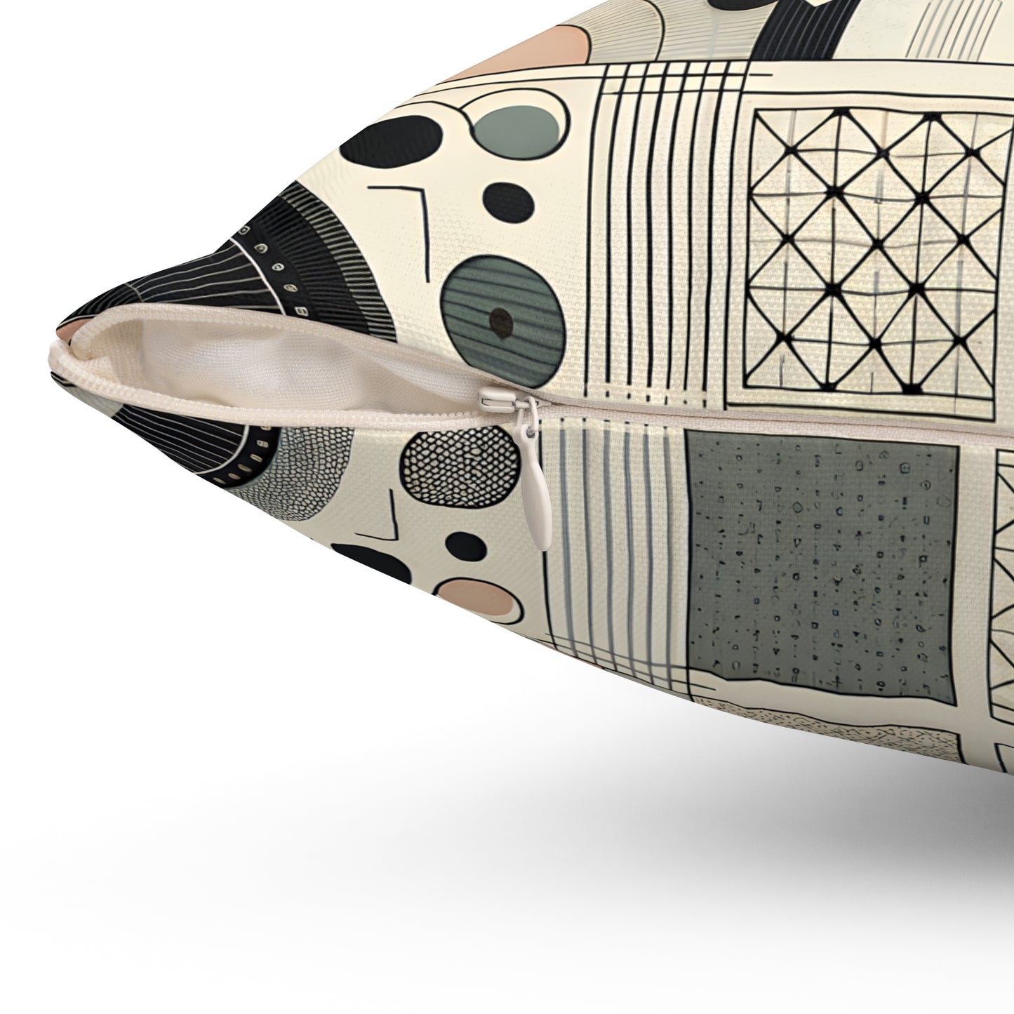 Abstract Geometric Decorative Pillow – Modern Accent for Stylish Spaces