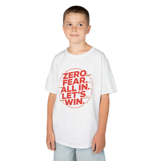 Zero Fear Kids Tee – Inspirational Shirt for Young Champions